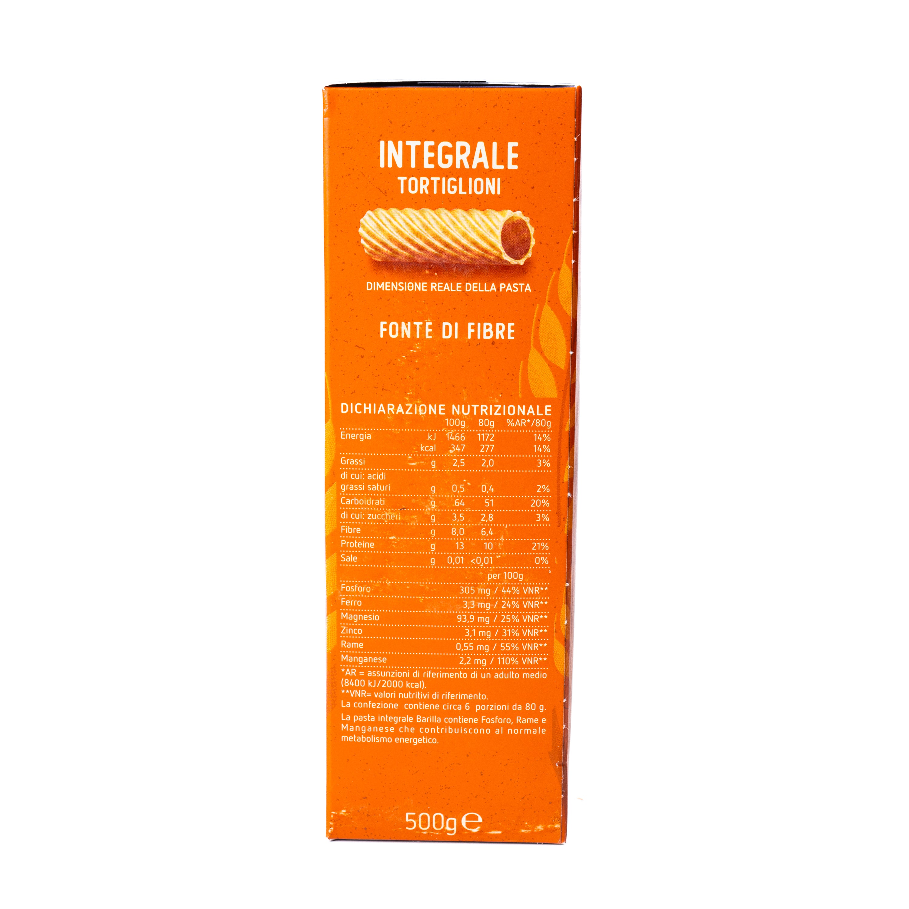 Paste integrale Tortiglioni Barilla, 500 g