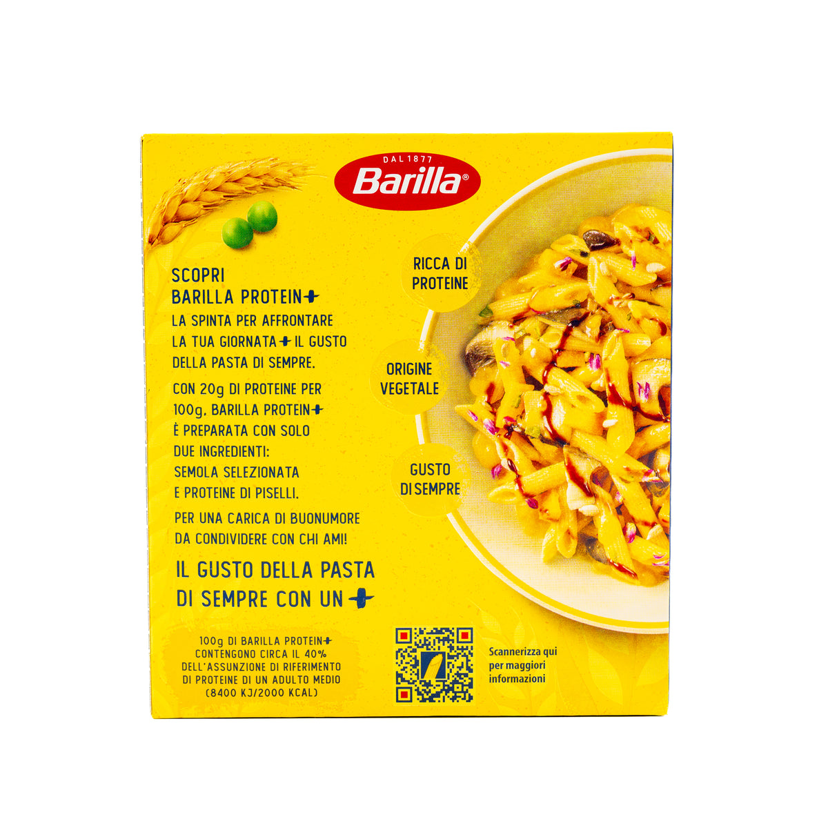 Paste Protein+ Penne Rigate Barilla, 400 g