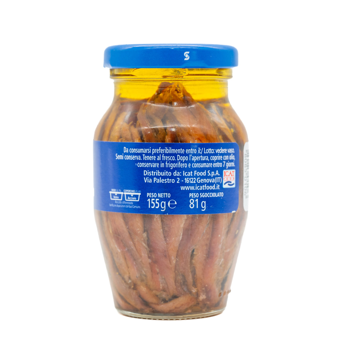 Fileuri de anșoa în ulei de floarea-soarelui Donzela, 155 g