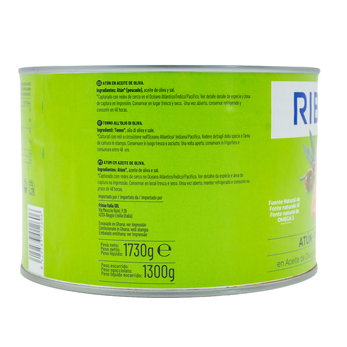 Ton Ribeira în ulei de măsline, 1,73 kg
