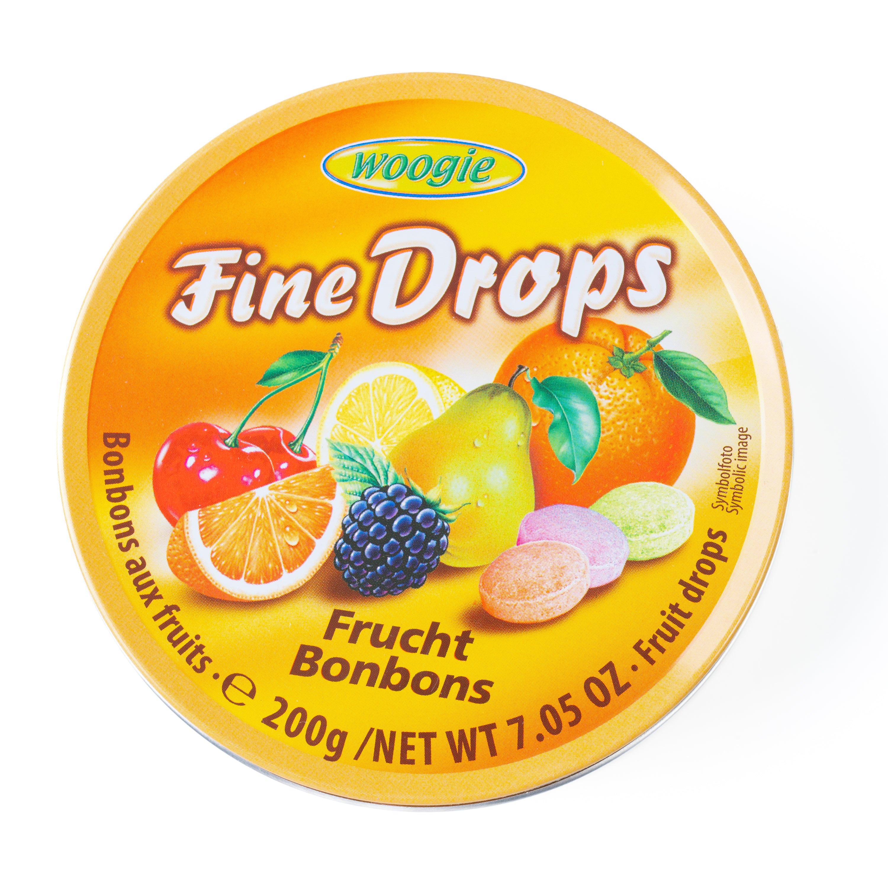 Bomboane Woogie Fine Drops cu fructe Gunz, 200 g