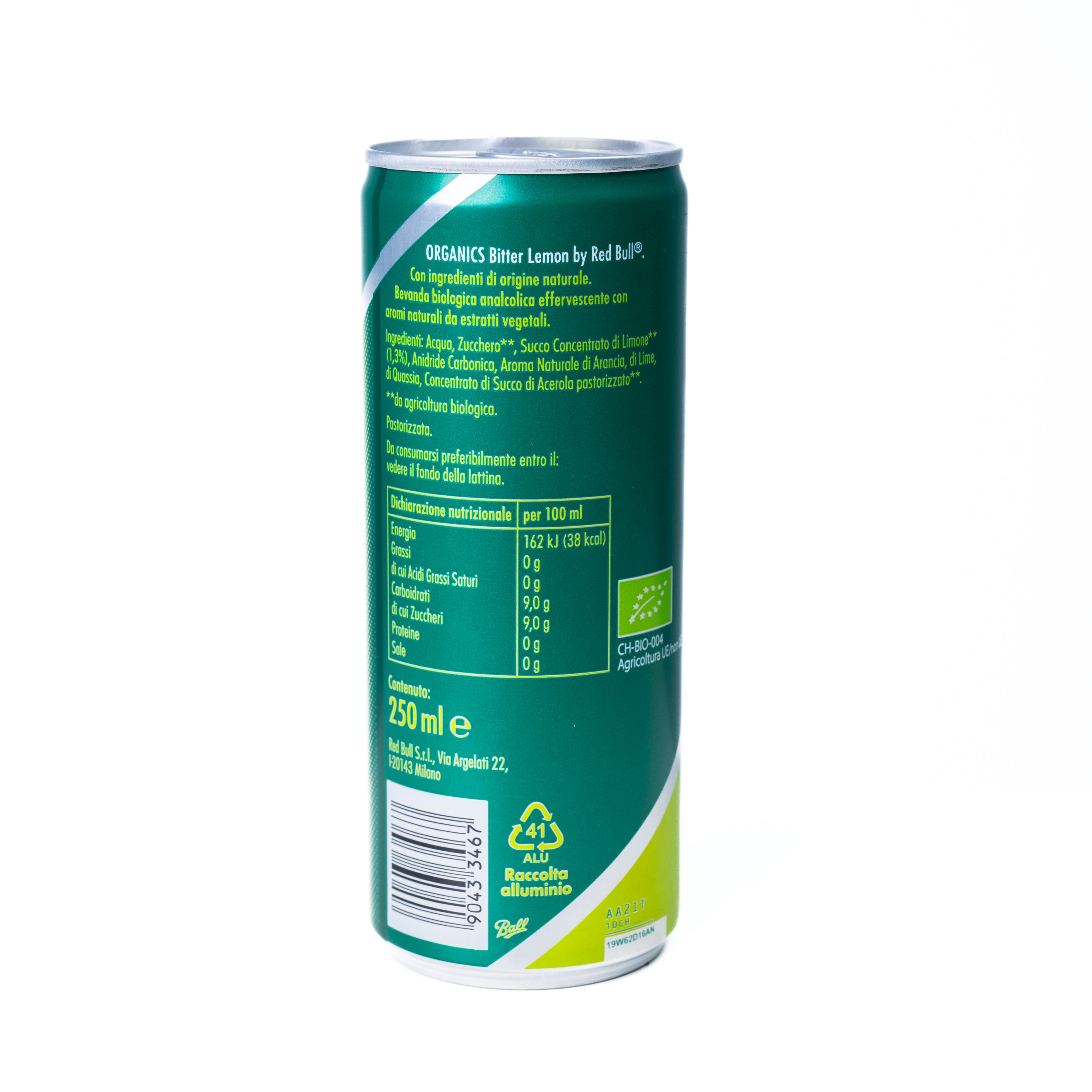 Red Bull Organics Bitter Lemon bio, 250 ml