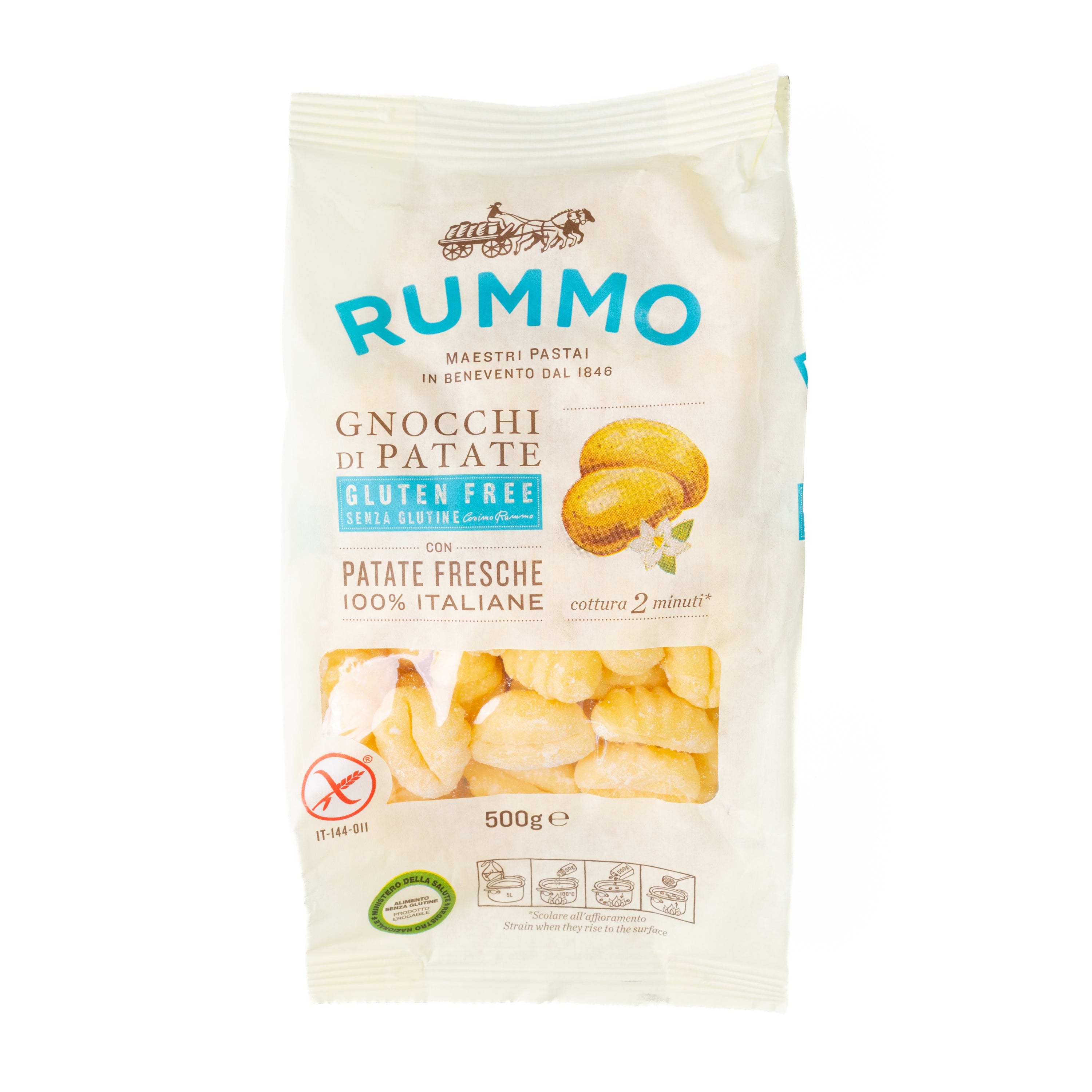 Gnocchi de cartofi fără gluten Rummo, 500 g