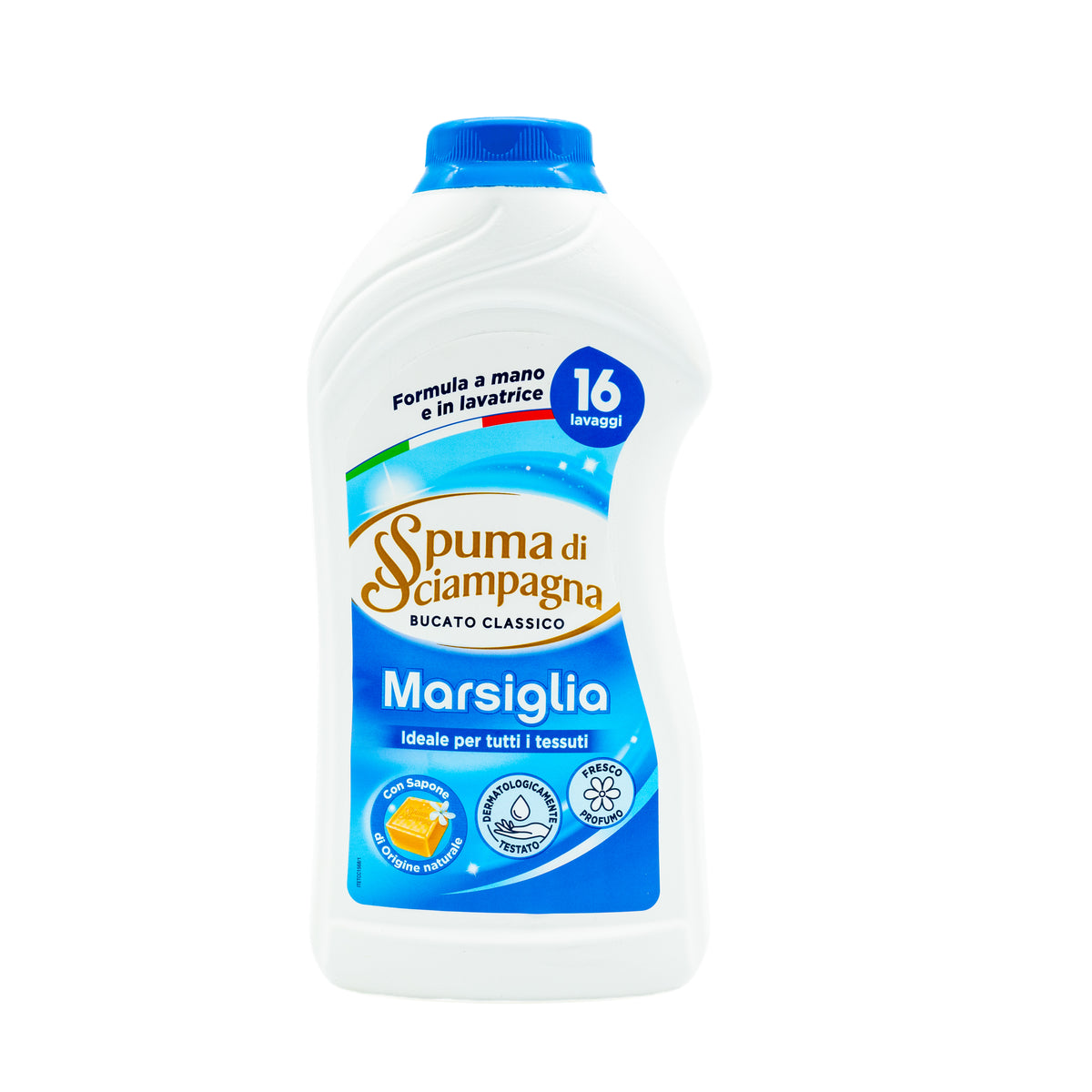 Detergent lichid de rufe Spuma di Sciampagna Marsiglia, 16 spălări, 800 ml