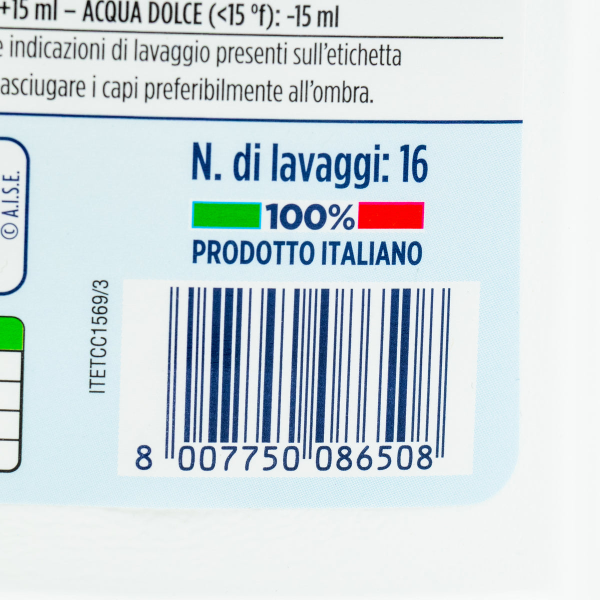 Detergent lichid de rufe Spuma di Sciampagna Marsiglia, 16 spălări, 800 ml