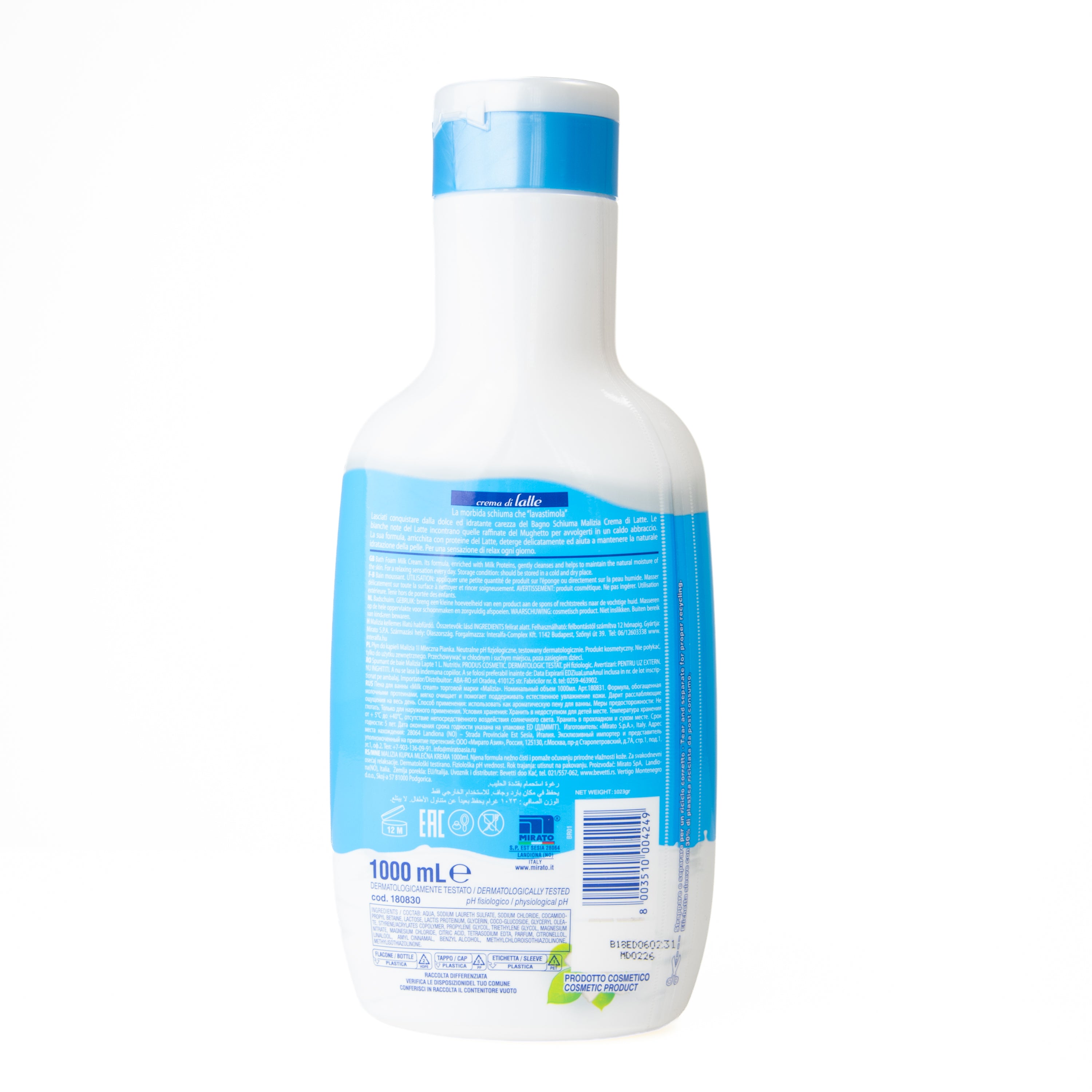 Spumant de baie lapte Malizia, 1 L
