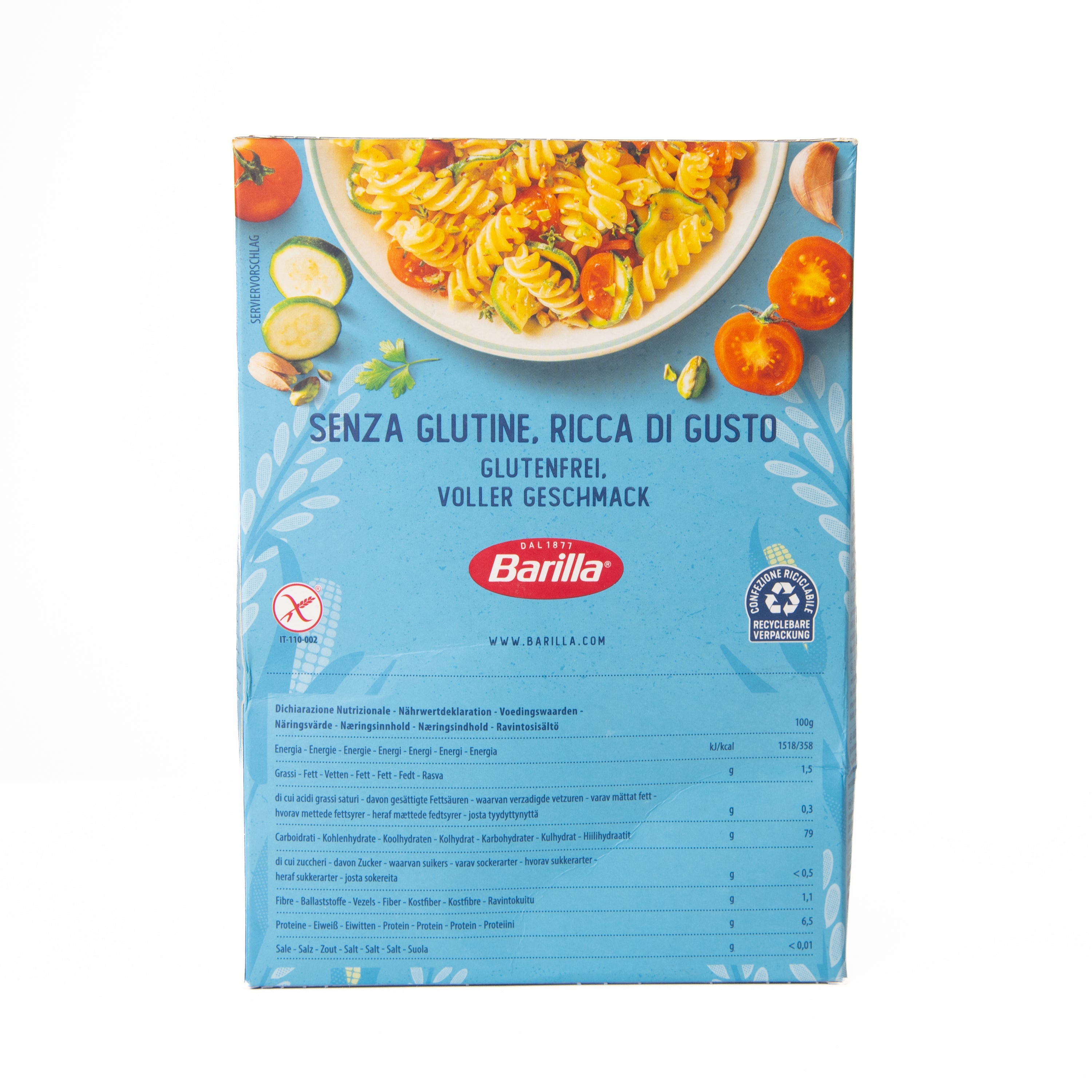 Fusilli fără gluten Barilla, 400 g