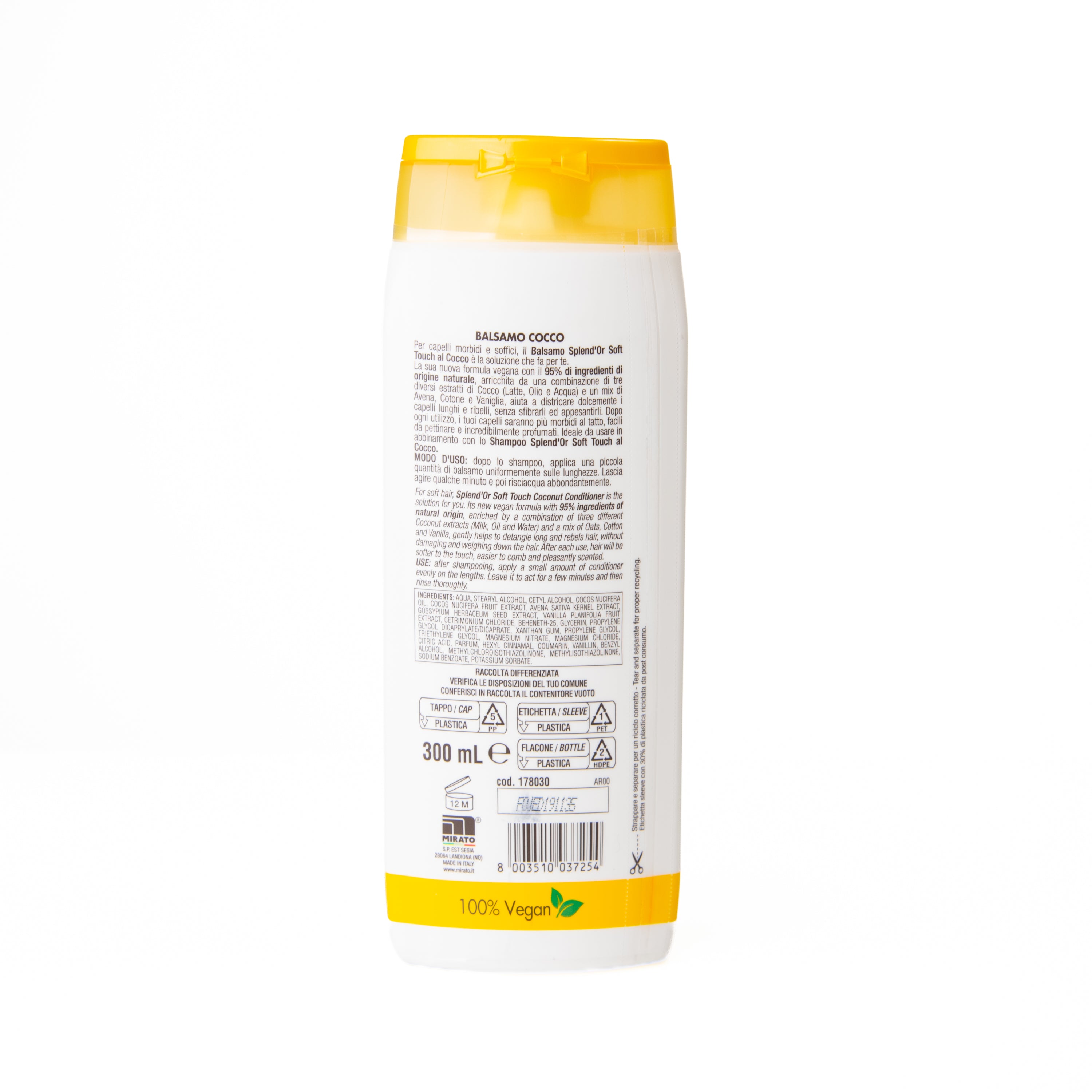Balsam de păr cu cocos Splend'Or, 300 ml