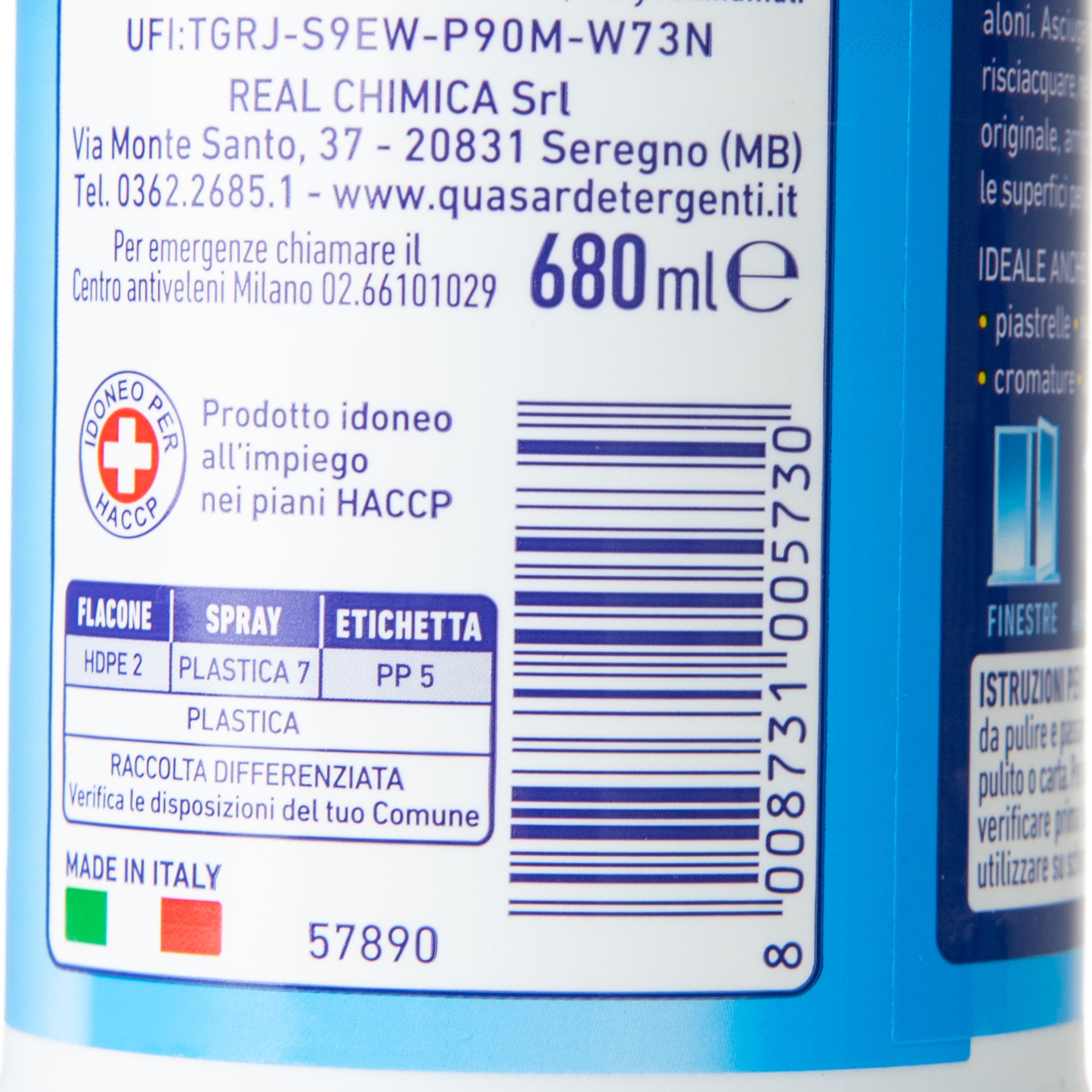 Soluție completă pentru geamuri Quasar, 680 ml