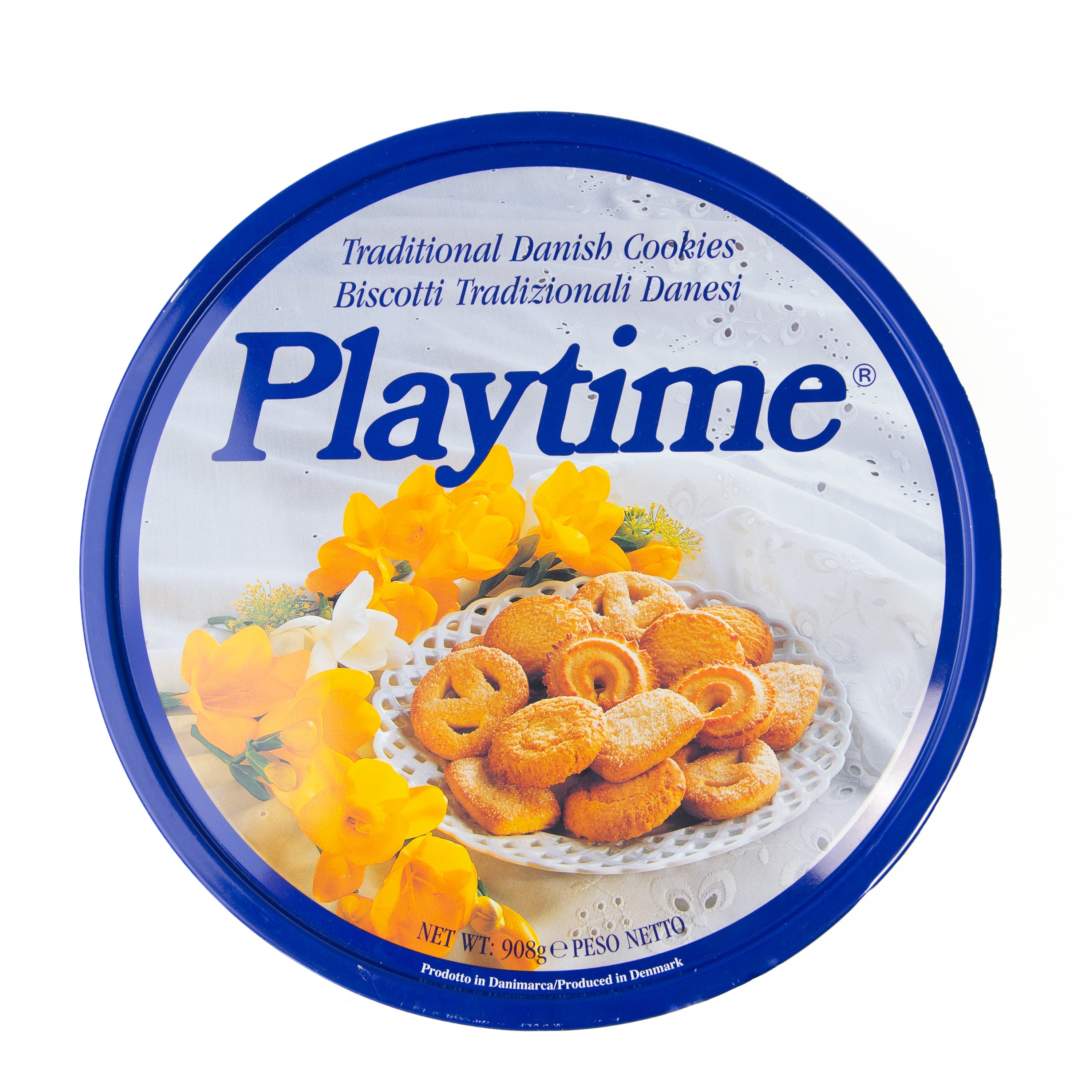Biscuiți danezi Playtime în cutie metalică, 908 g