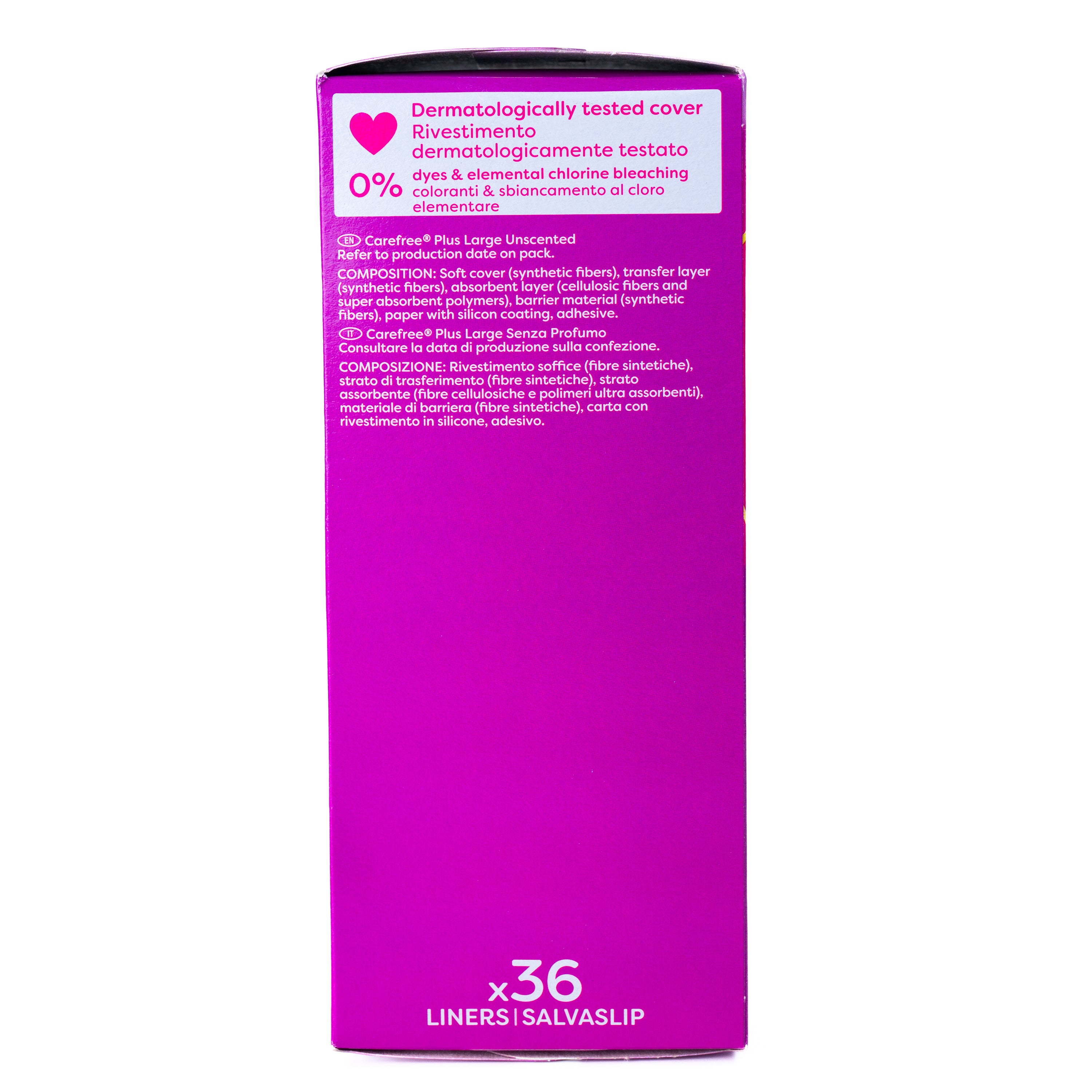 Absorbante zilnice Carefree Plus Large, 36 bucăți