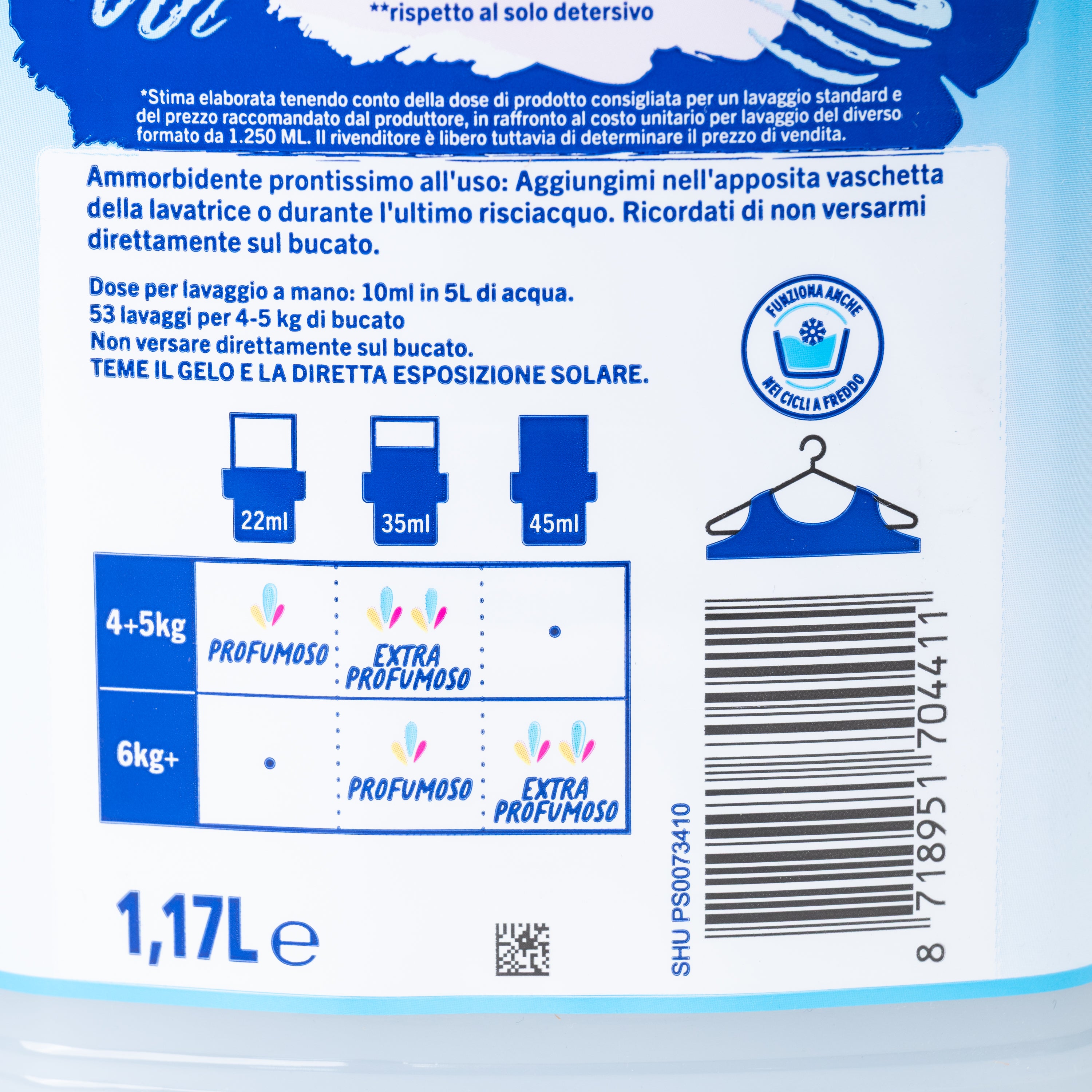 Balsam concentrat Fabuloso hipoalergenic, 53 spălări, 1,17 L