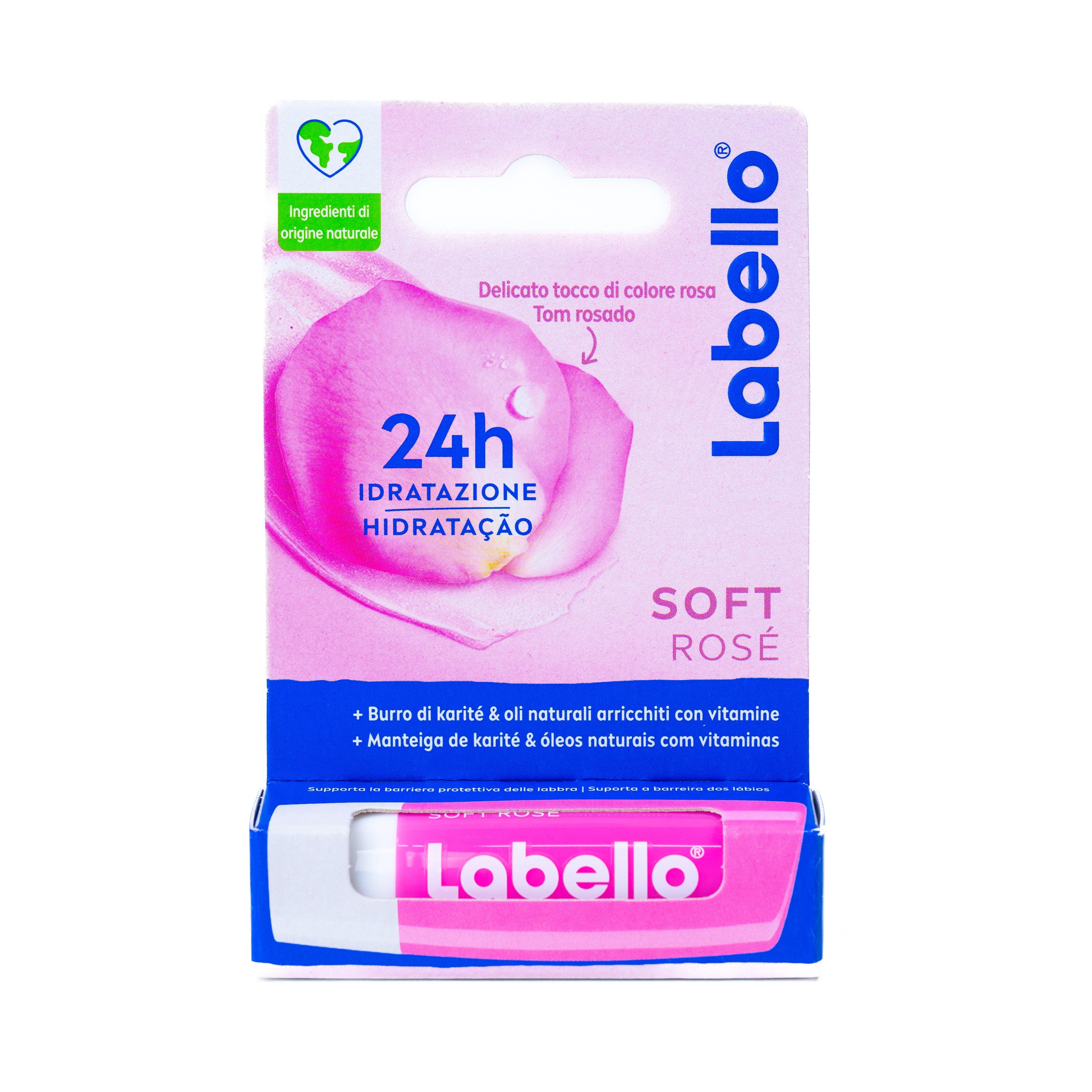 Balsam de buze Soft Rosé Labello, 4,8 g