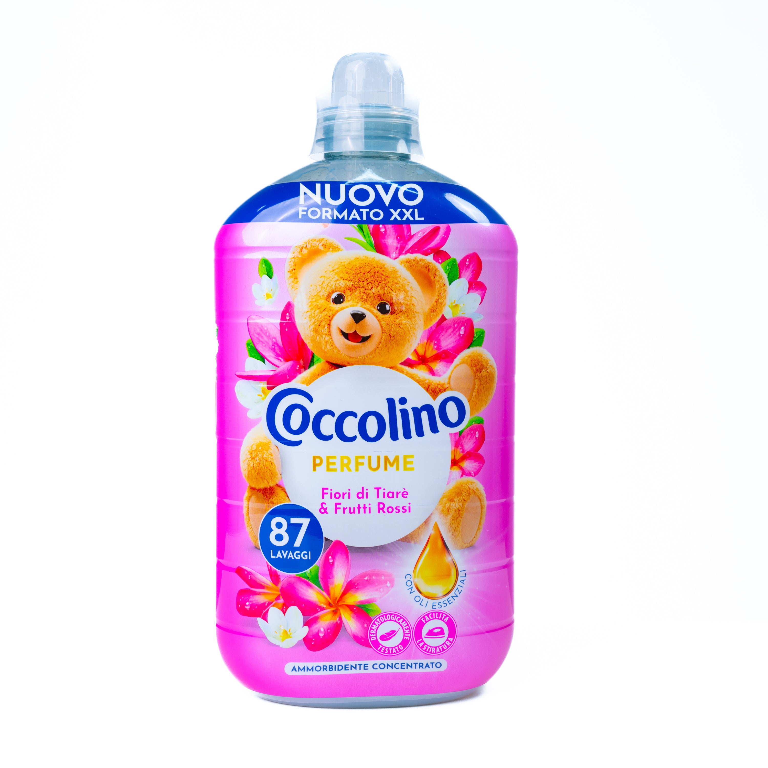 Balsam de rufe XXL floare de tiare și fructe rosii Coccolino, 1827 ml