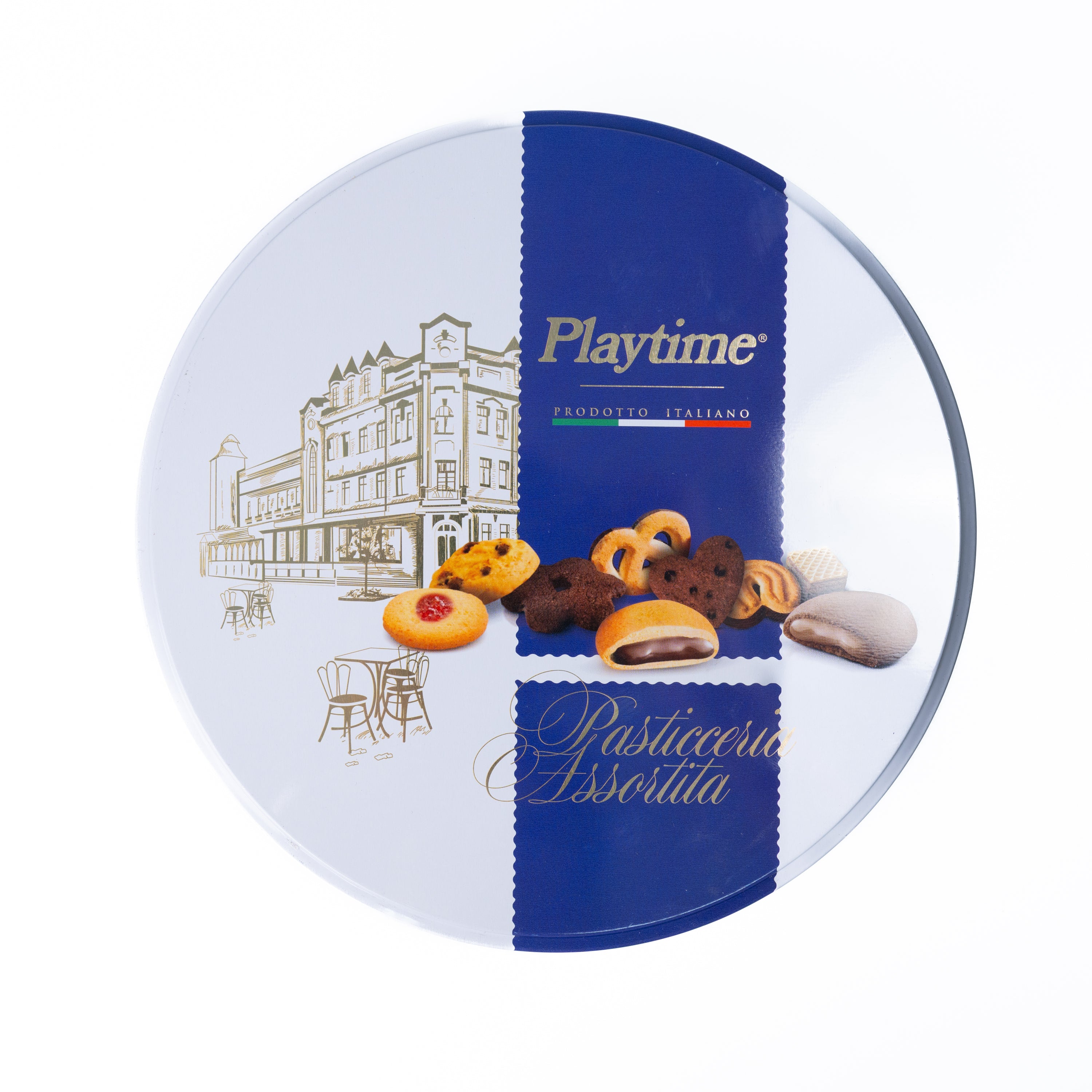 Biscuiți asortați Playtime în cutie metalică, 400 g