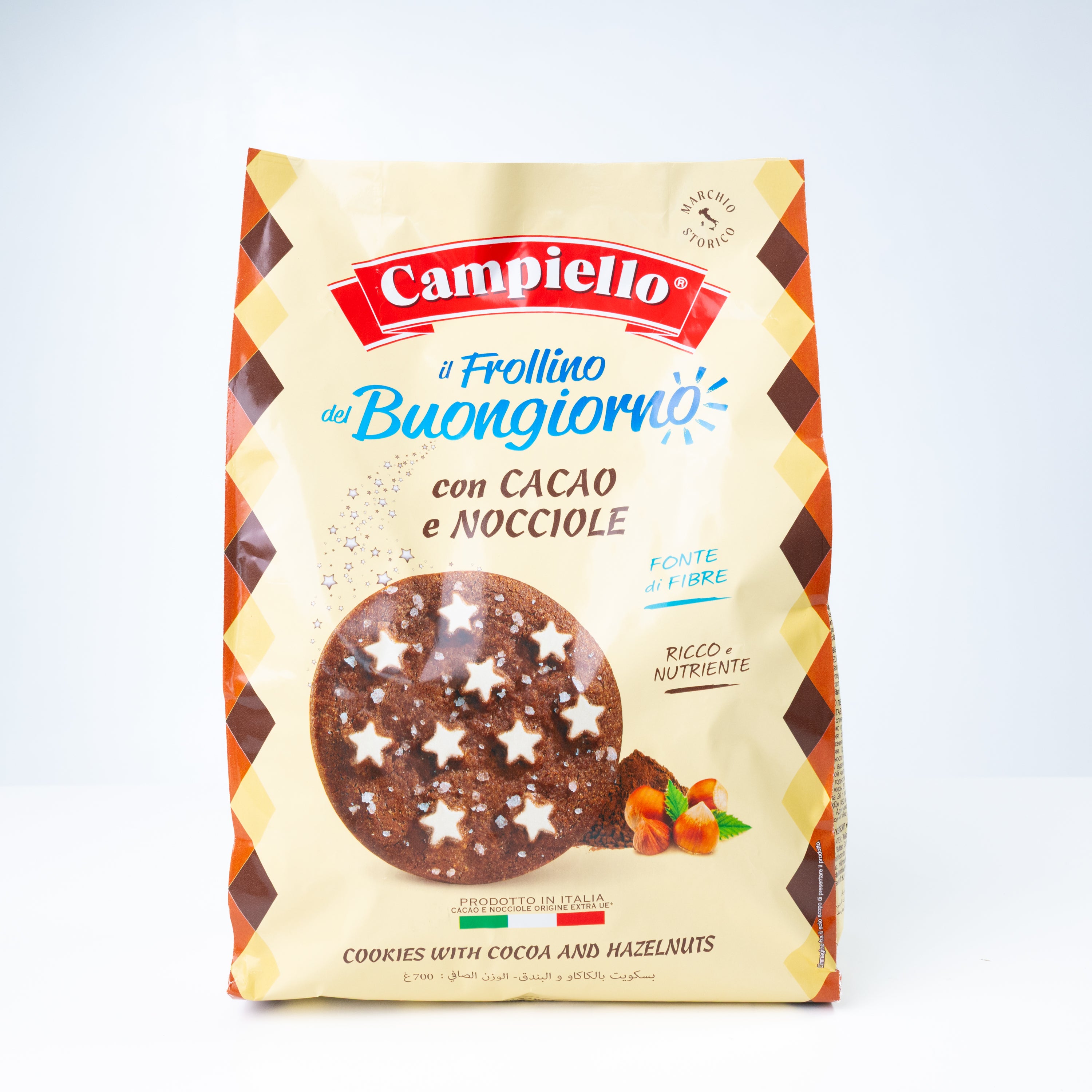 Biscuiți cu cacao și alune Campiello, 700 g