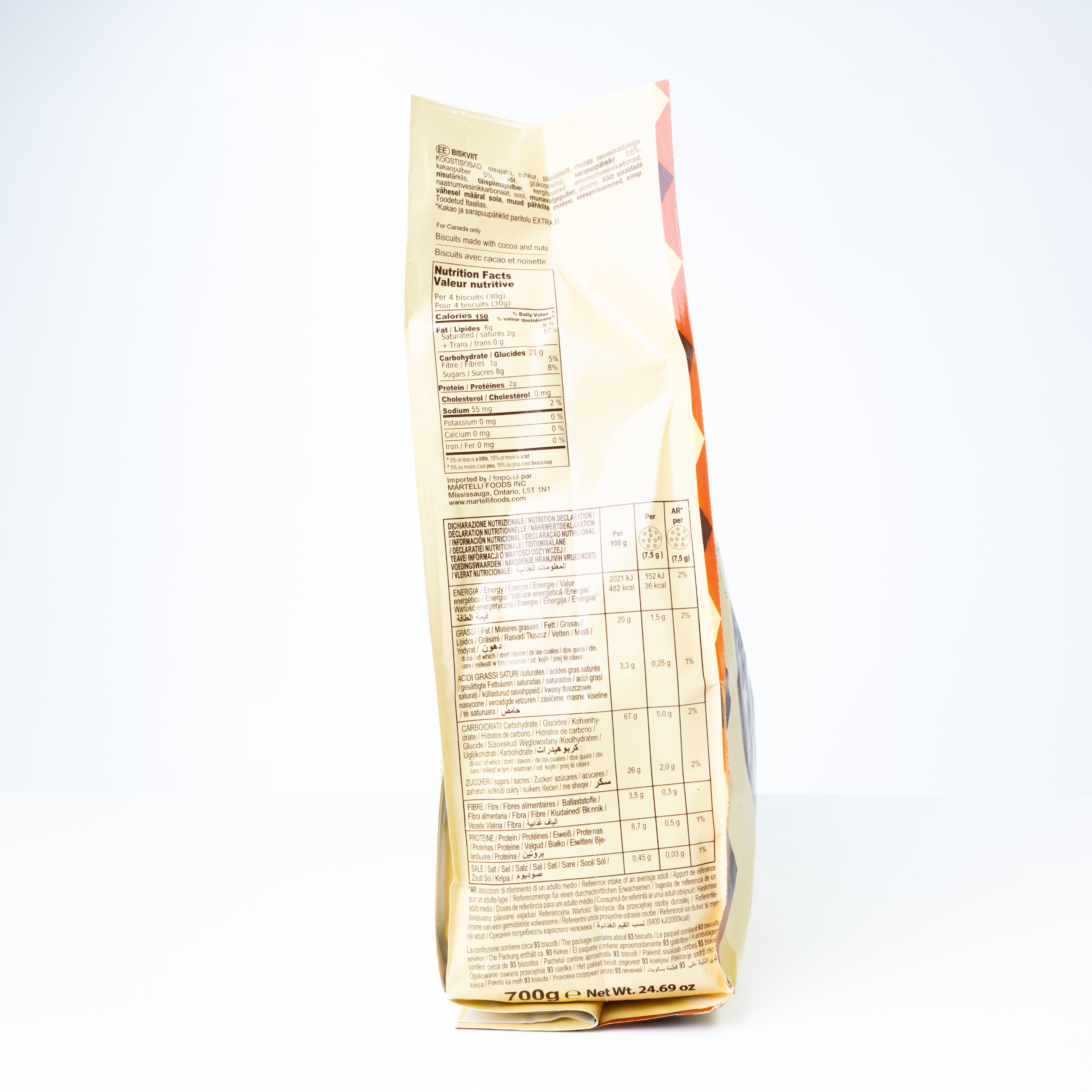 Biscuiți cu cacao și alune Campiello, 700 g