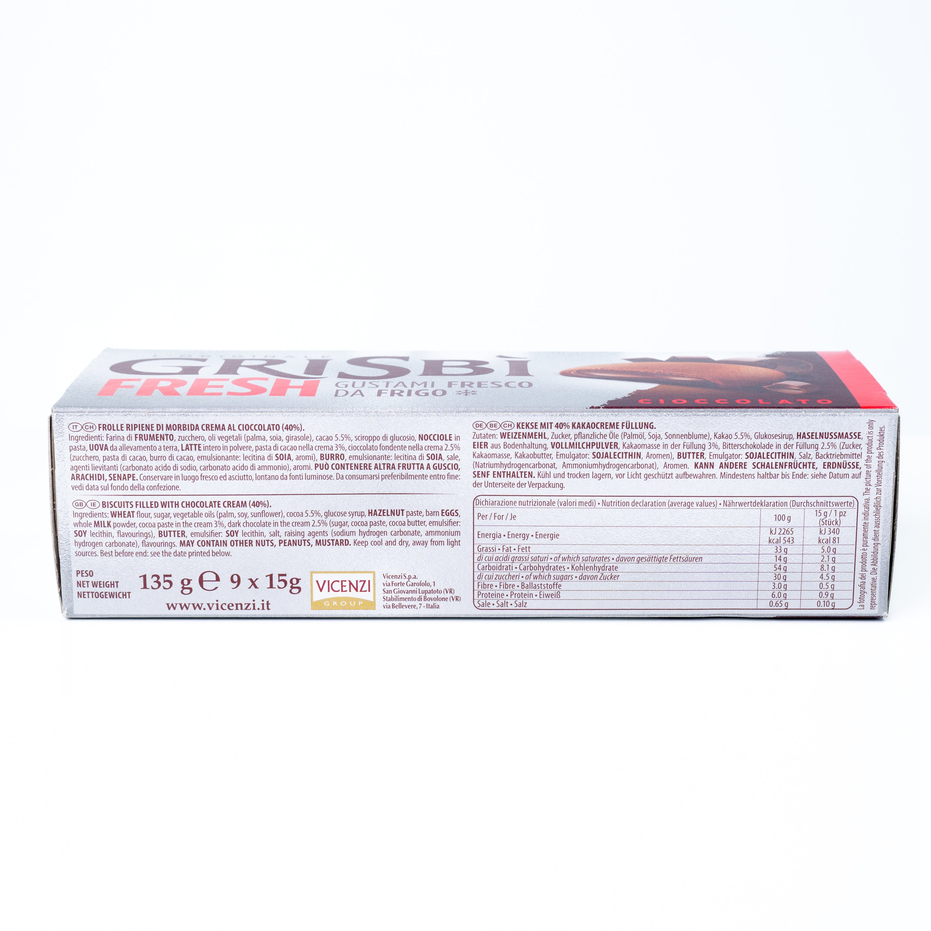 Biscuiți cu ciocolată Grisbi, 135 g