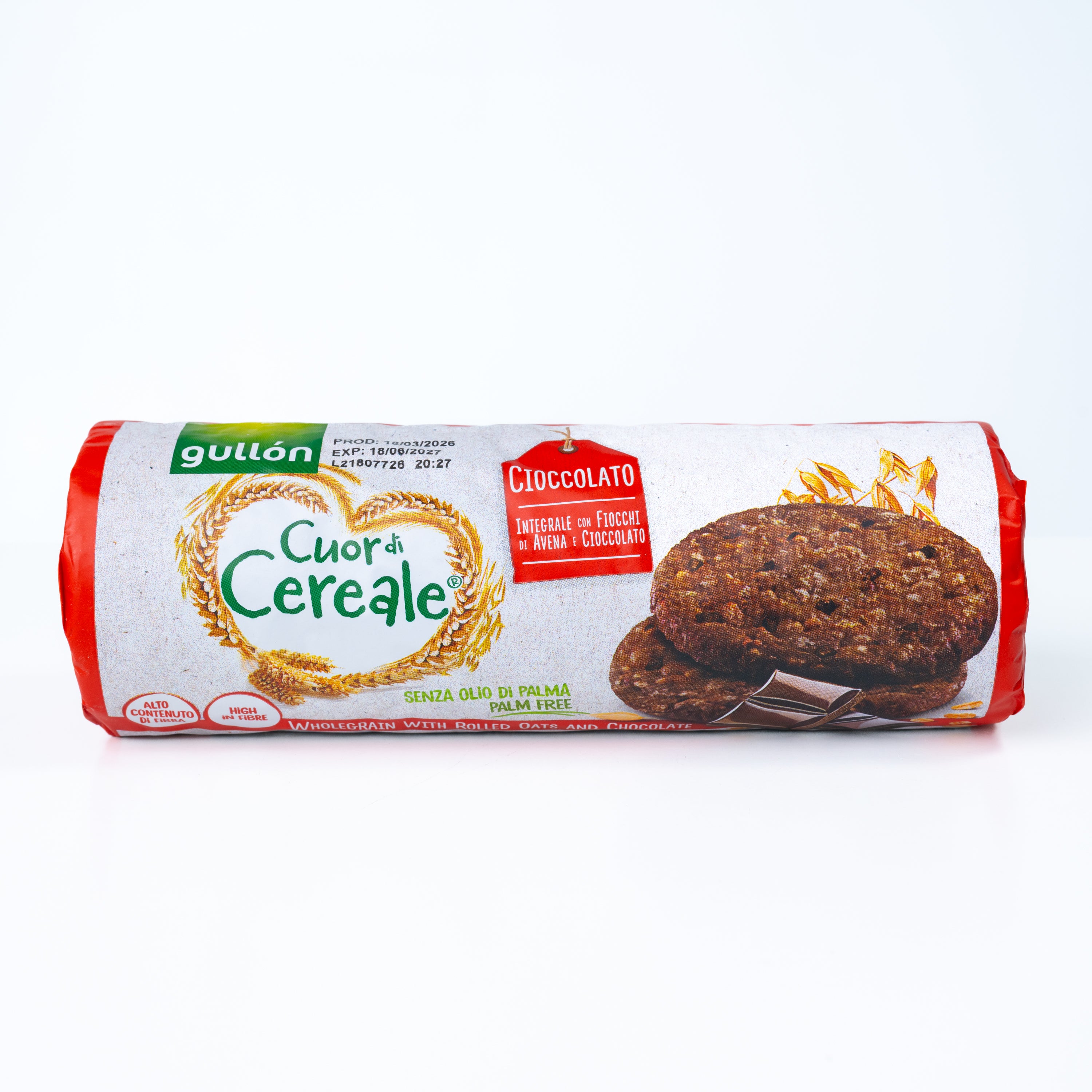 Biscuiți Cuor di Cereale cu ciocolată Gullón, 280 g