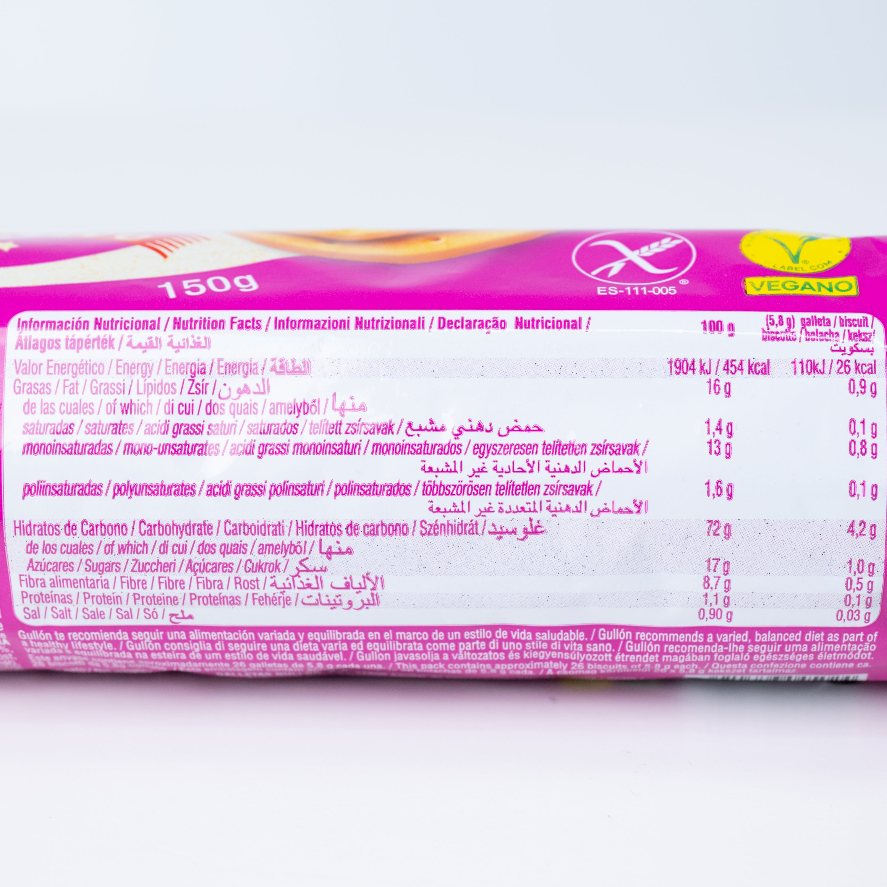 Biscuiți digestivi fără gluten Gullón, 150 g