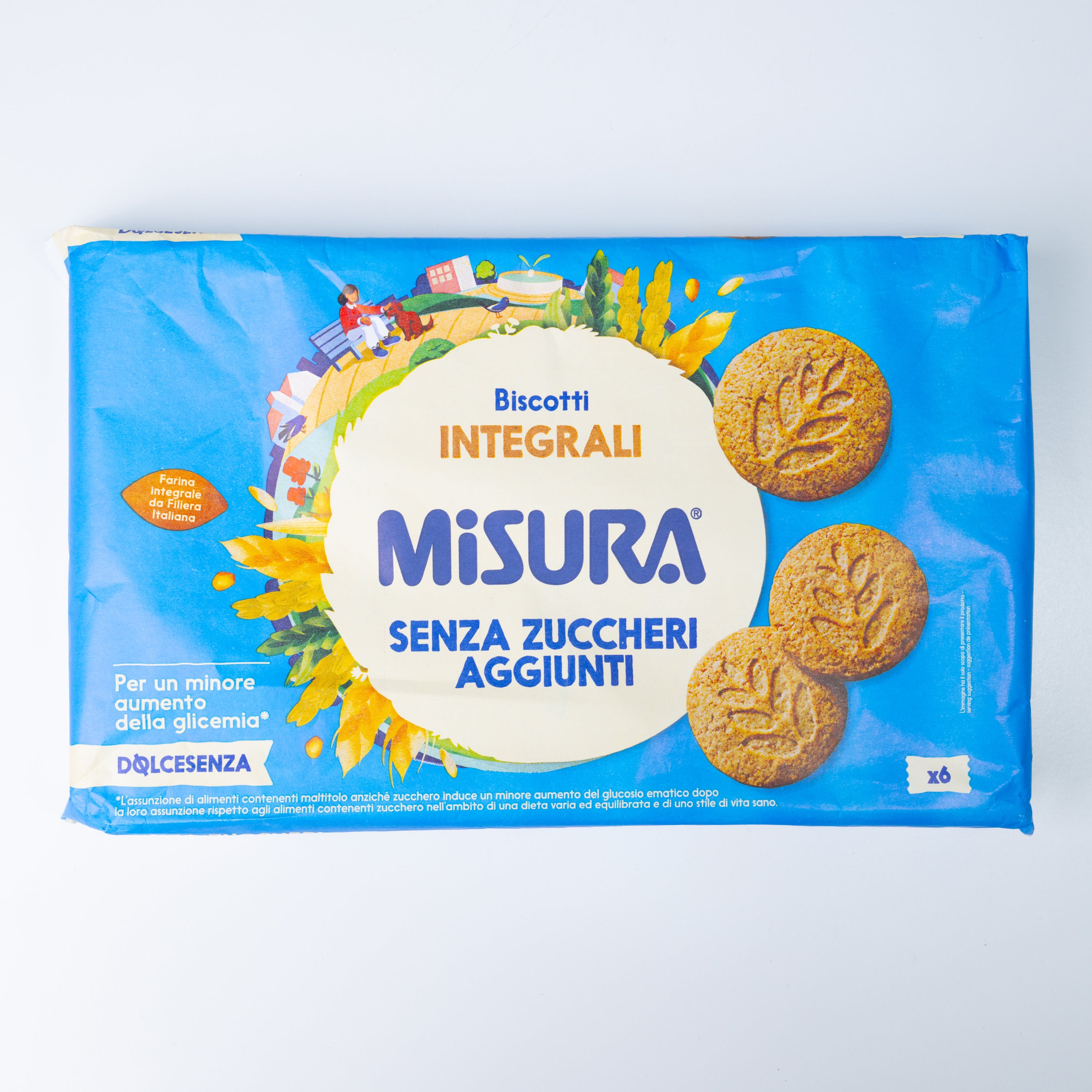 Biscuiți integrali Dolcesenza fără zahăr Misura, 280 g