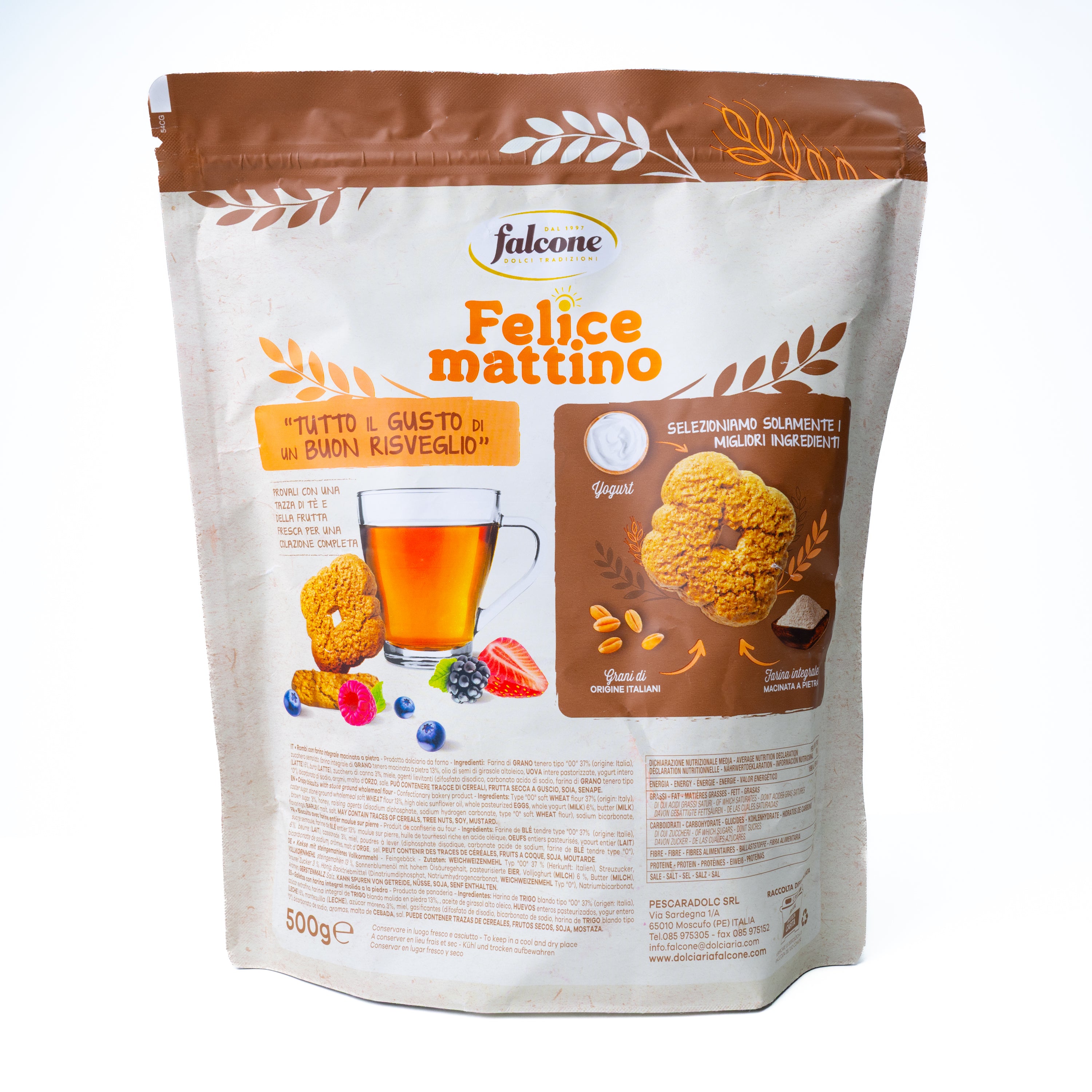Biscuiți integrali Rombi Falcone, 500 g