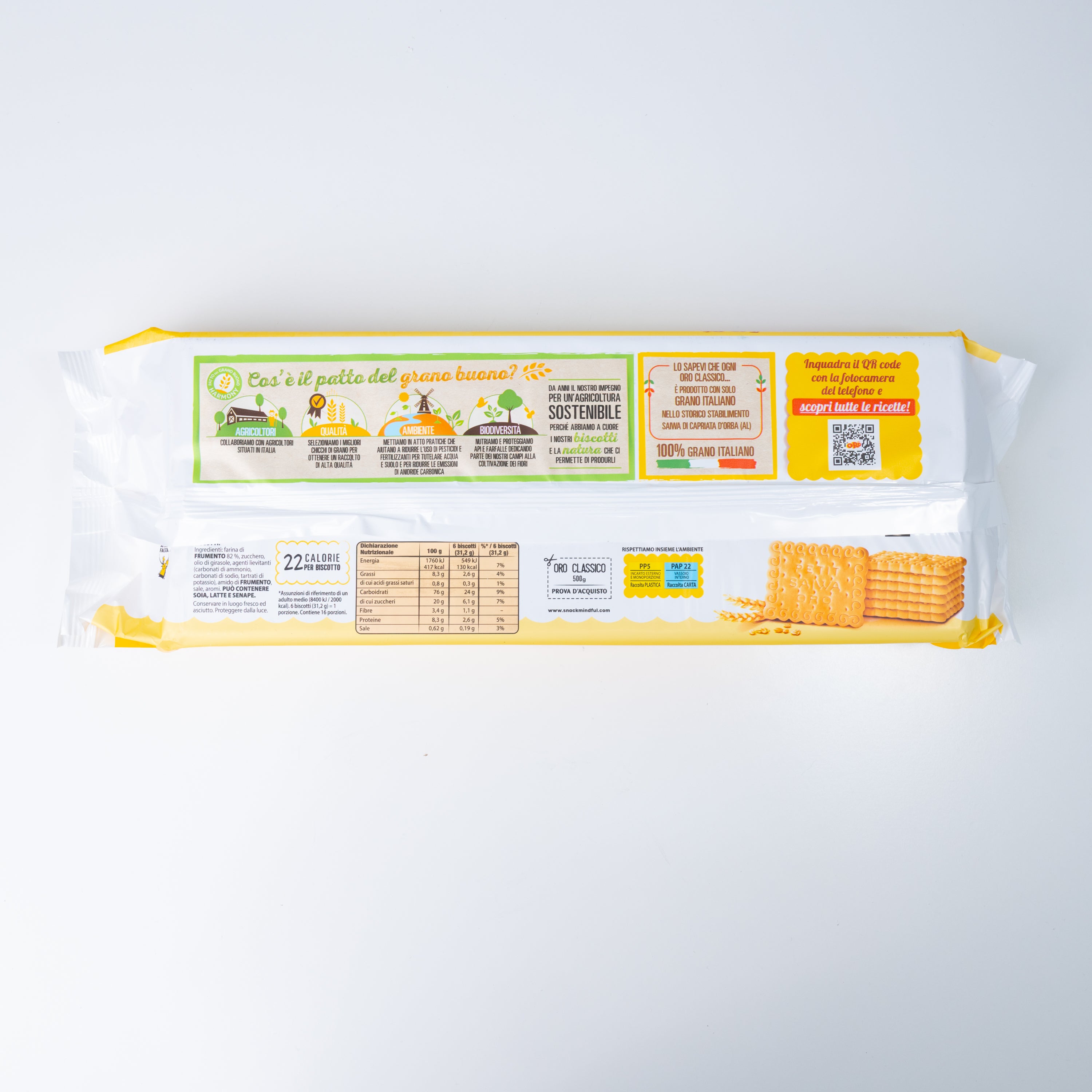 Biscuiți Oro Classici Saiwa, 500 g