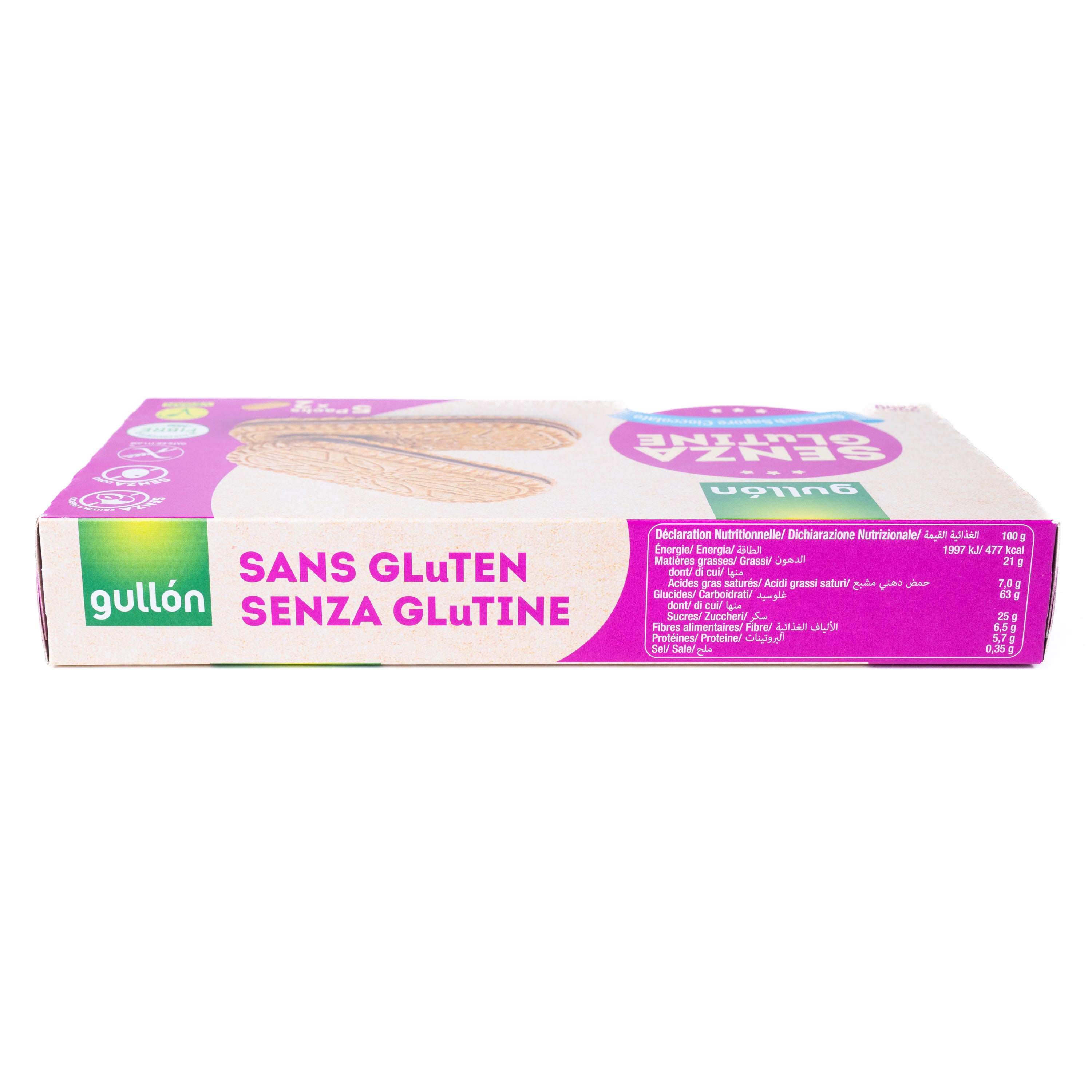 Biscuiți sandwich cu ciocolată fără gluten Gullón, 225 g