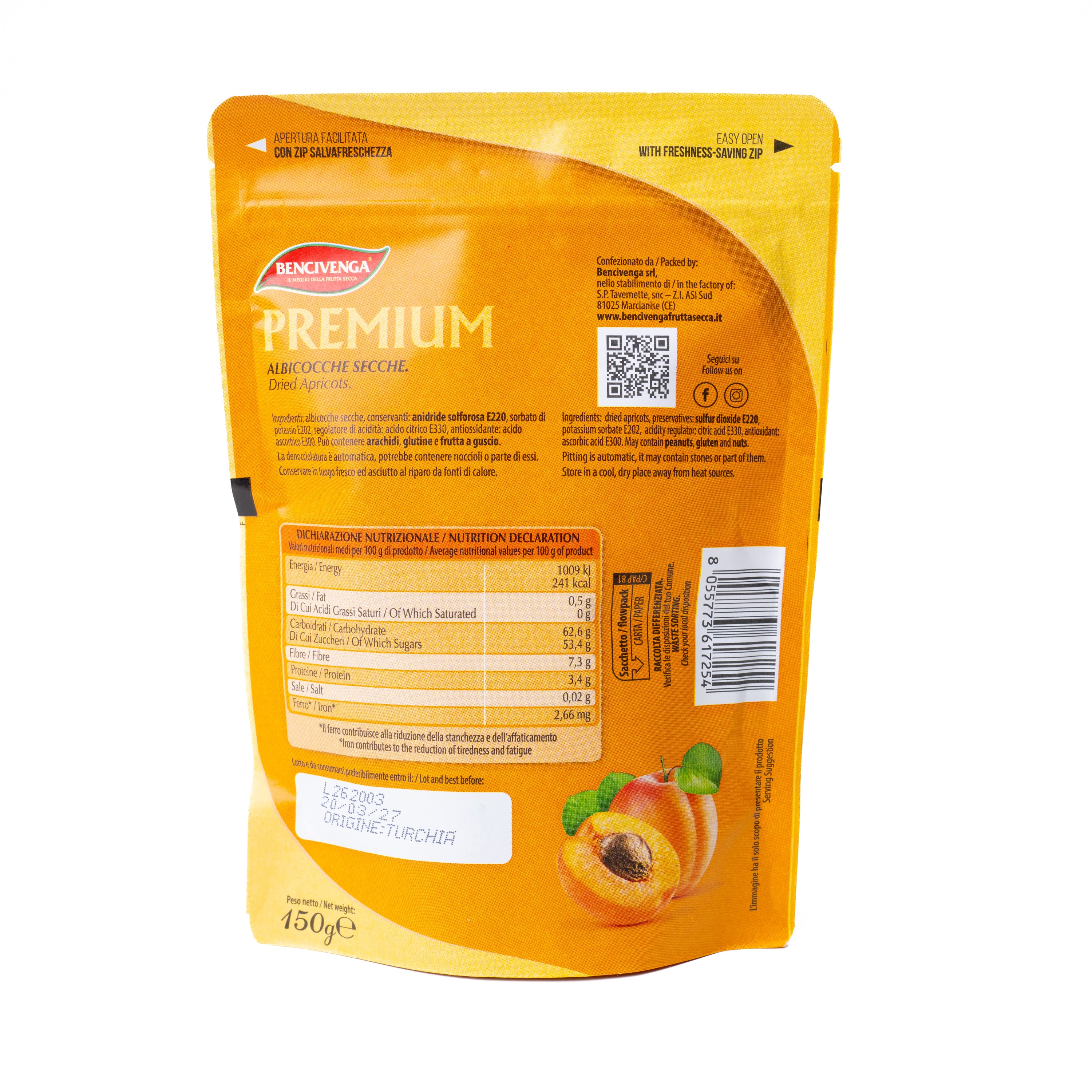Caise uscate Bencivenga, 150 g