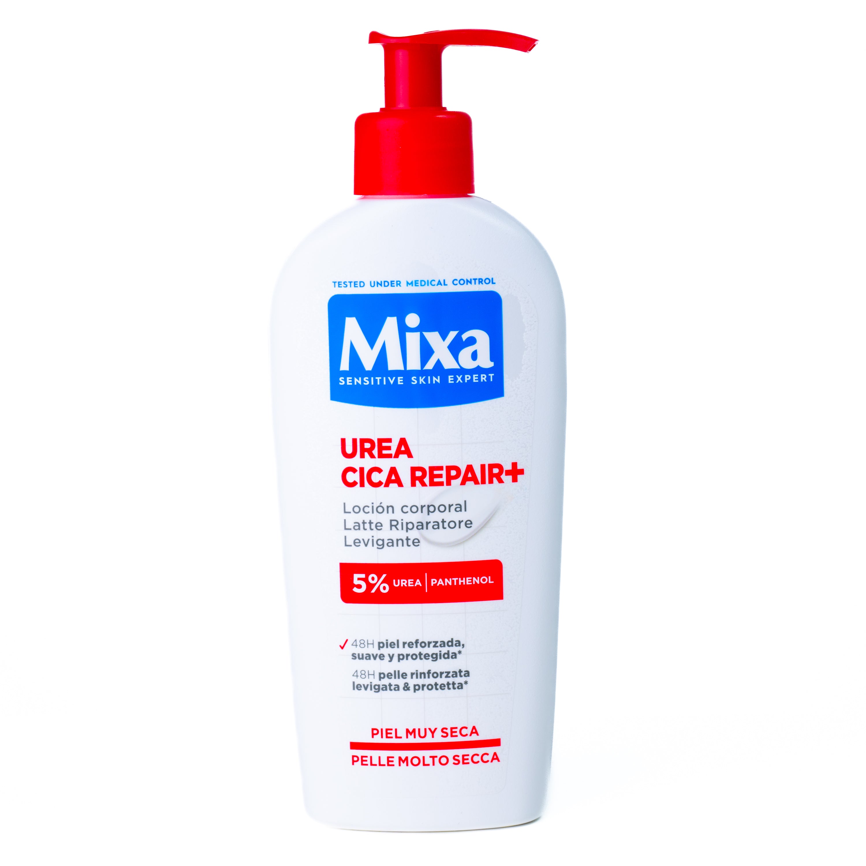 Cremă de corp reparatoare cu dozator Mixa, 250 ml