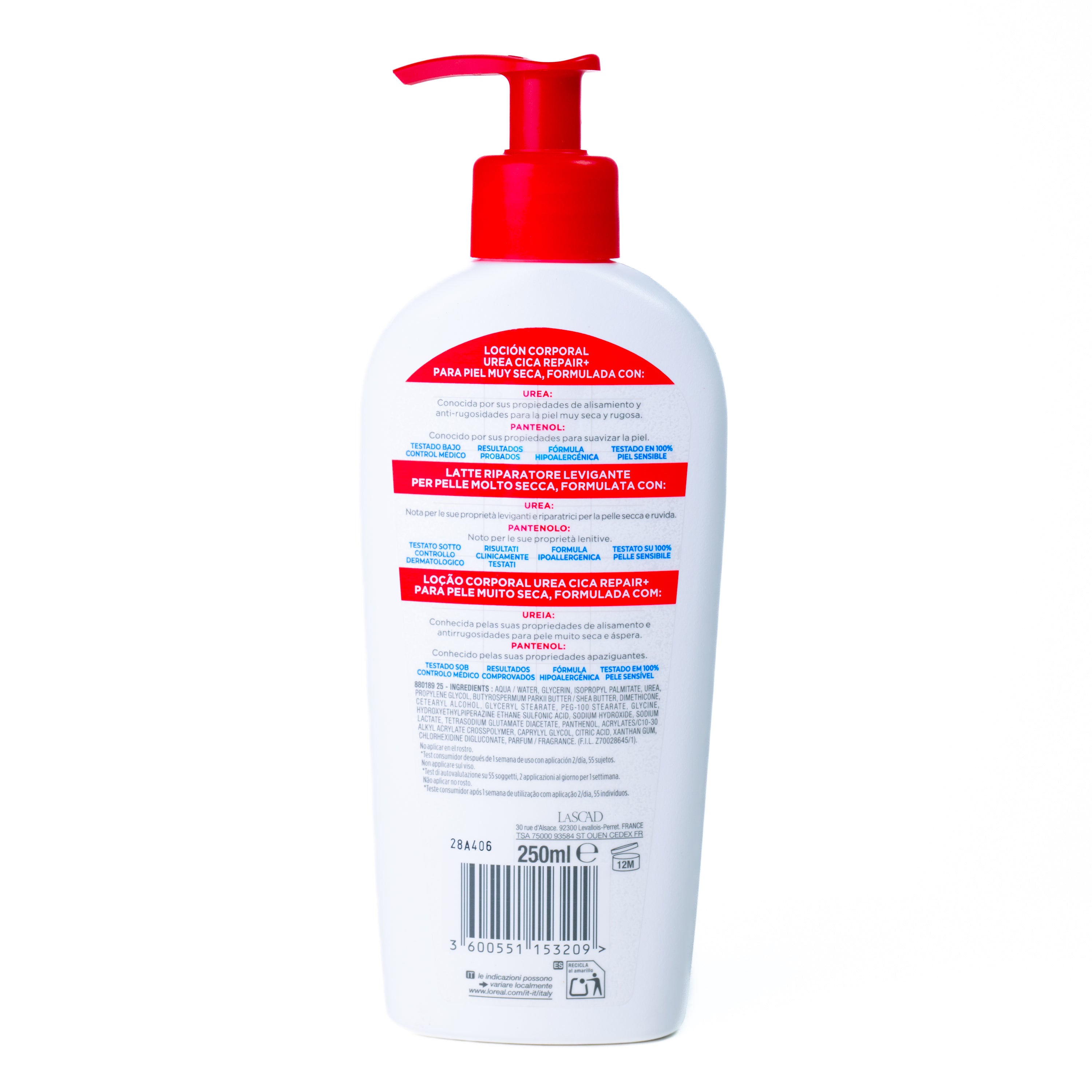 Cremă de corp reparatoare cu dozator Mixa, 250 ml