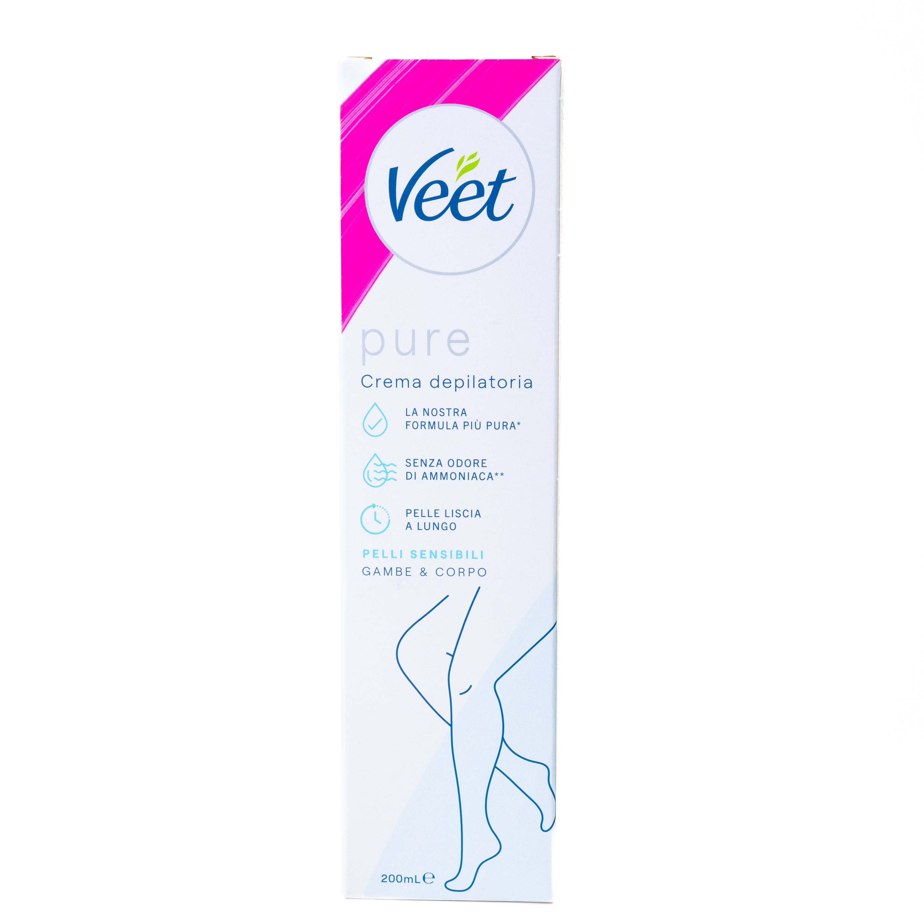 Cremă depilatoare pentru corp și picioare piele sensibilă Veet, 200 ml