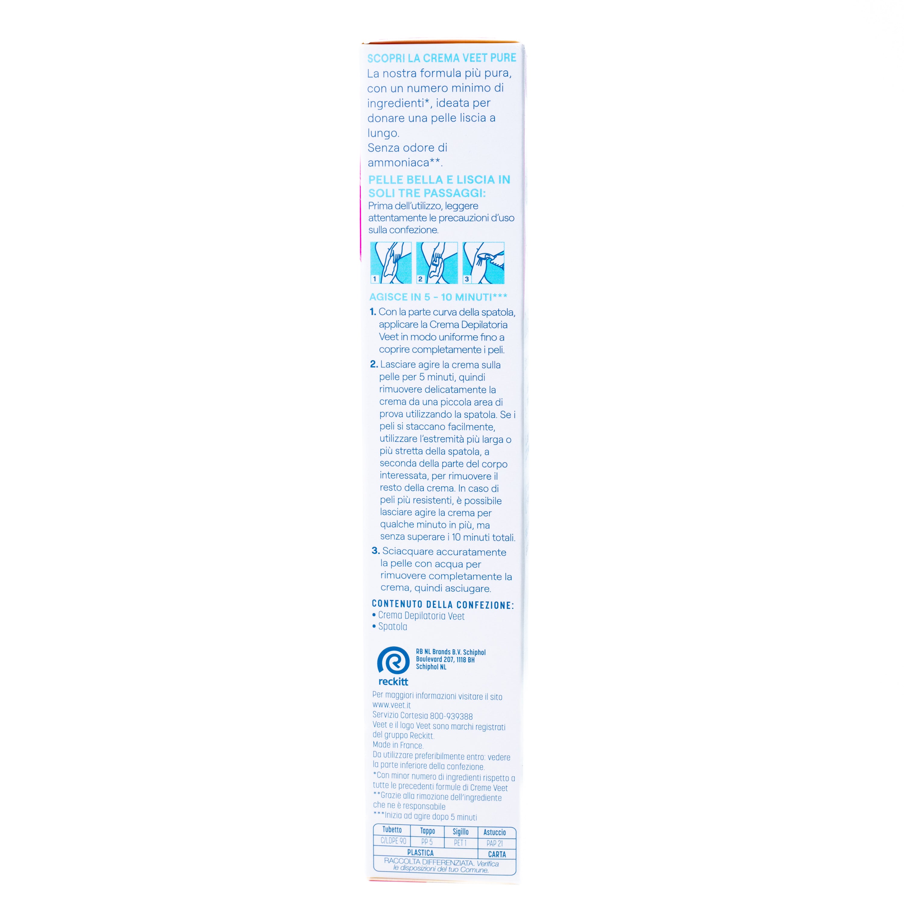 Cremă depilatoare pentru corp și picioare piele sensibilă Veet, 200 ml