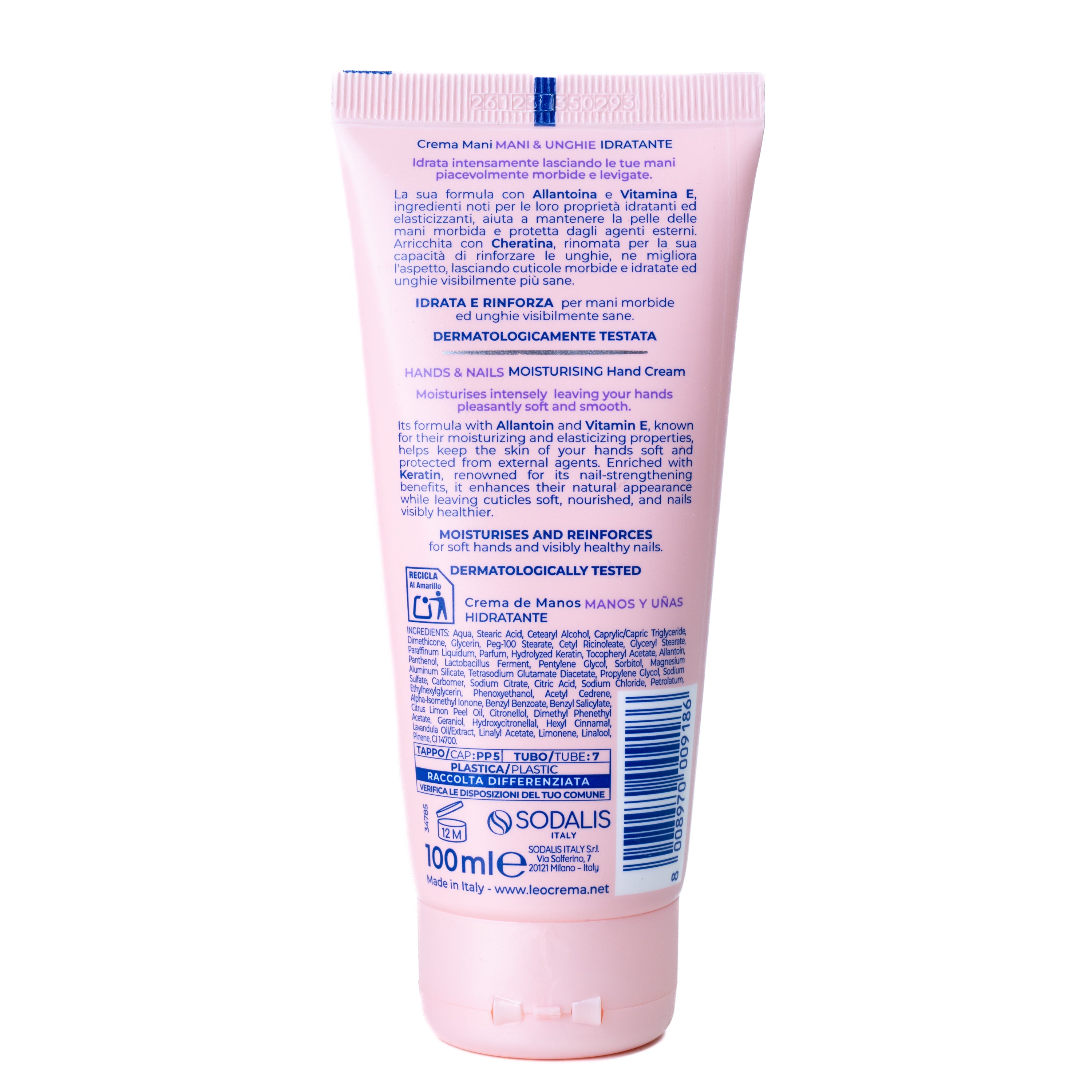 Cremă pentru mâini și unghii Leocrema, 100 ml