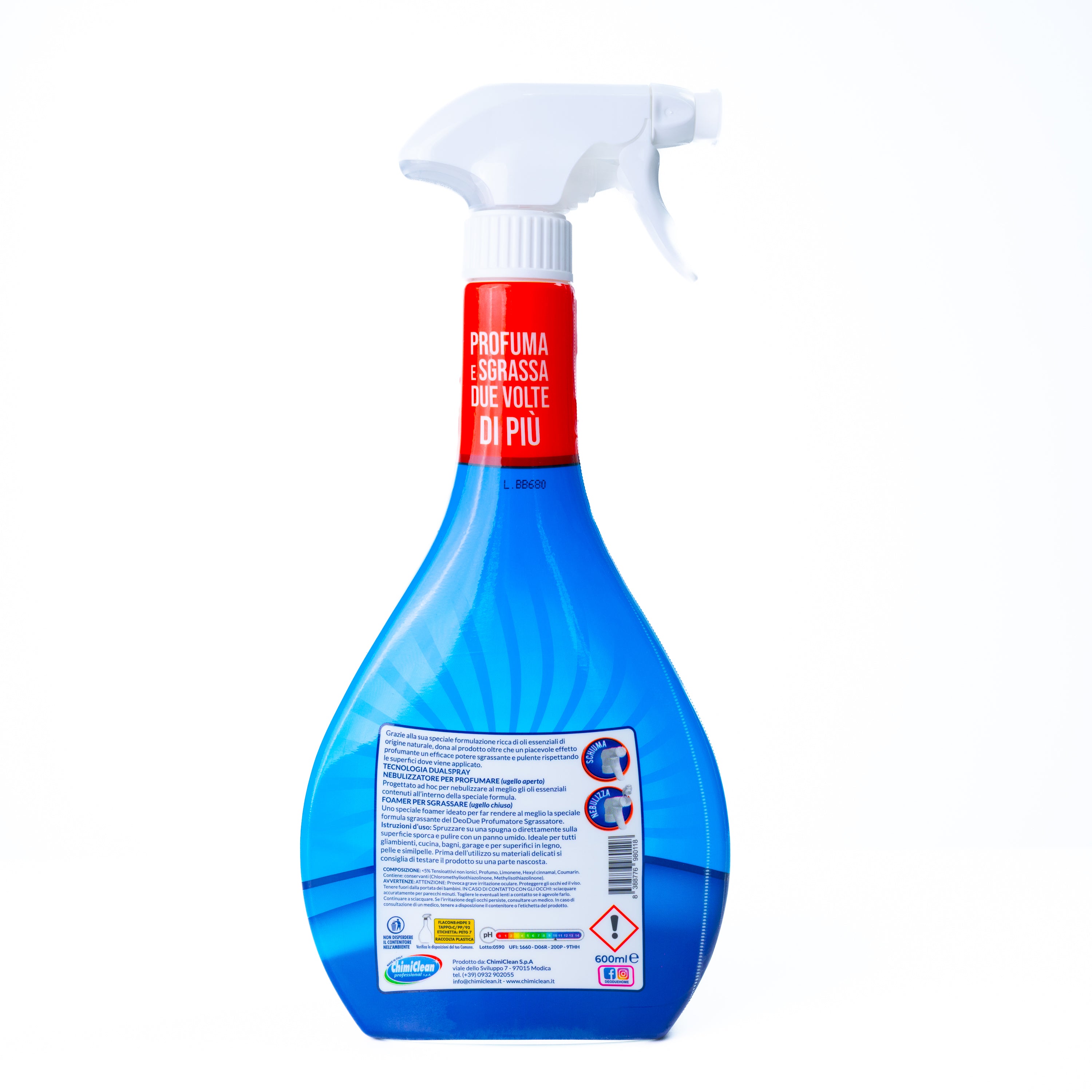 Degresant parfumat Azzurro Deo Due, 600 ml