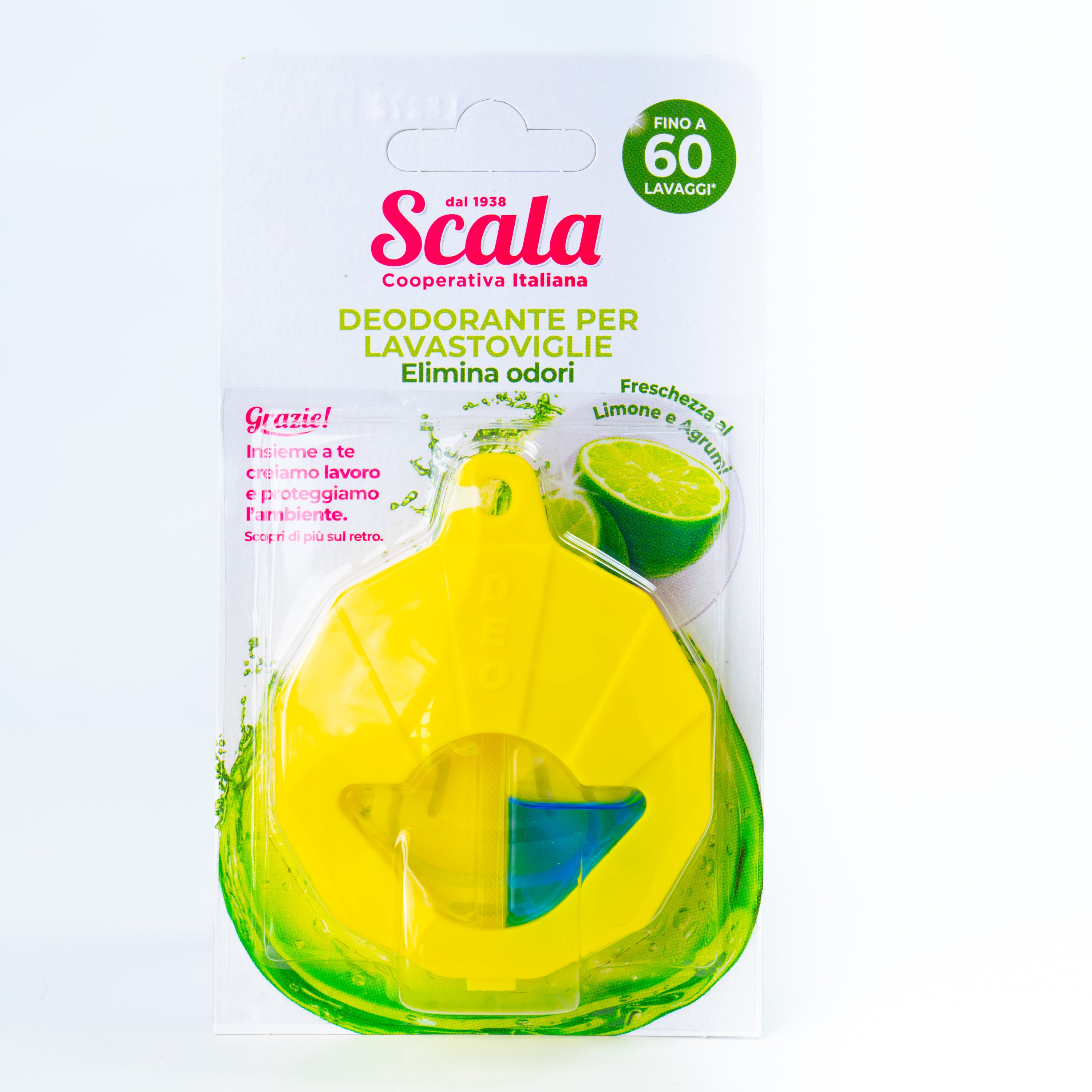 Deodorant pentru mașina de spălat vase lămâie Scala, 4 g