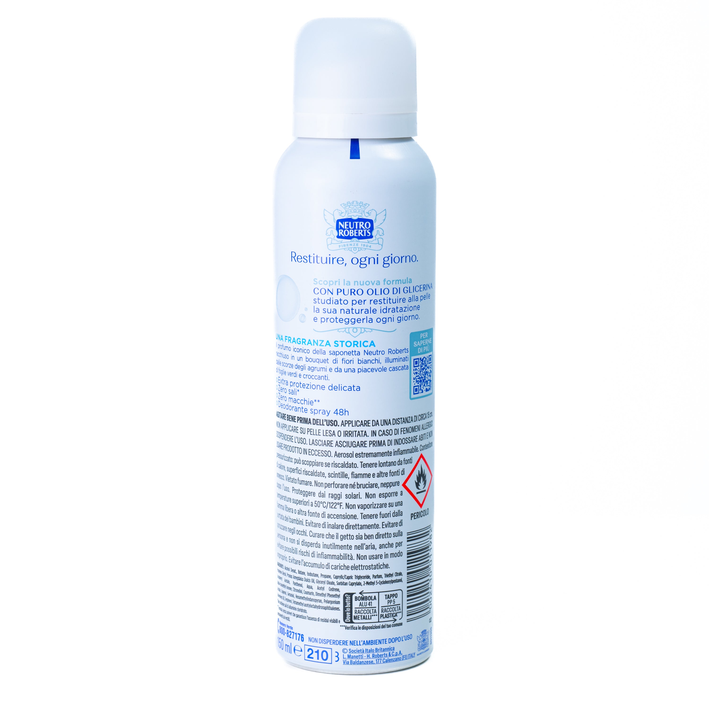 Deodorant spray Delicato Extra Protection Neutro Roberts, 150 ml