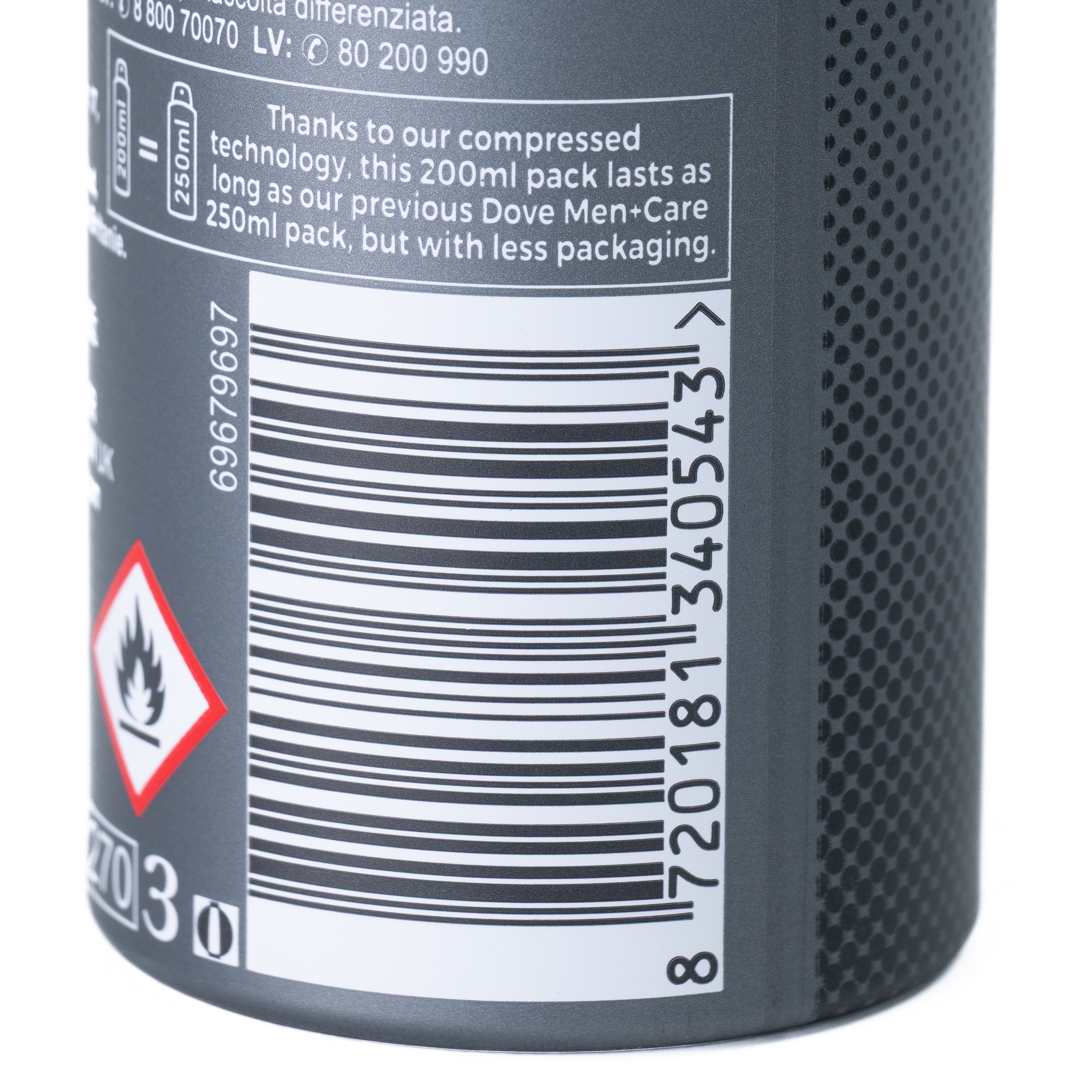 Deodorant spray Dove Men+Care Extra Fresh, 200 ml