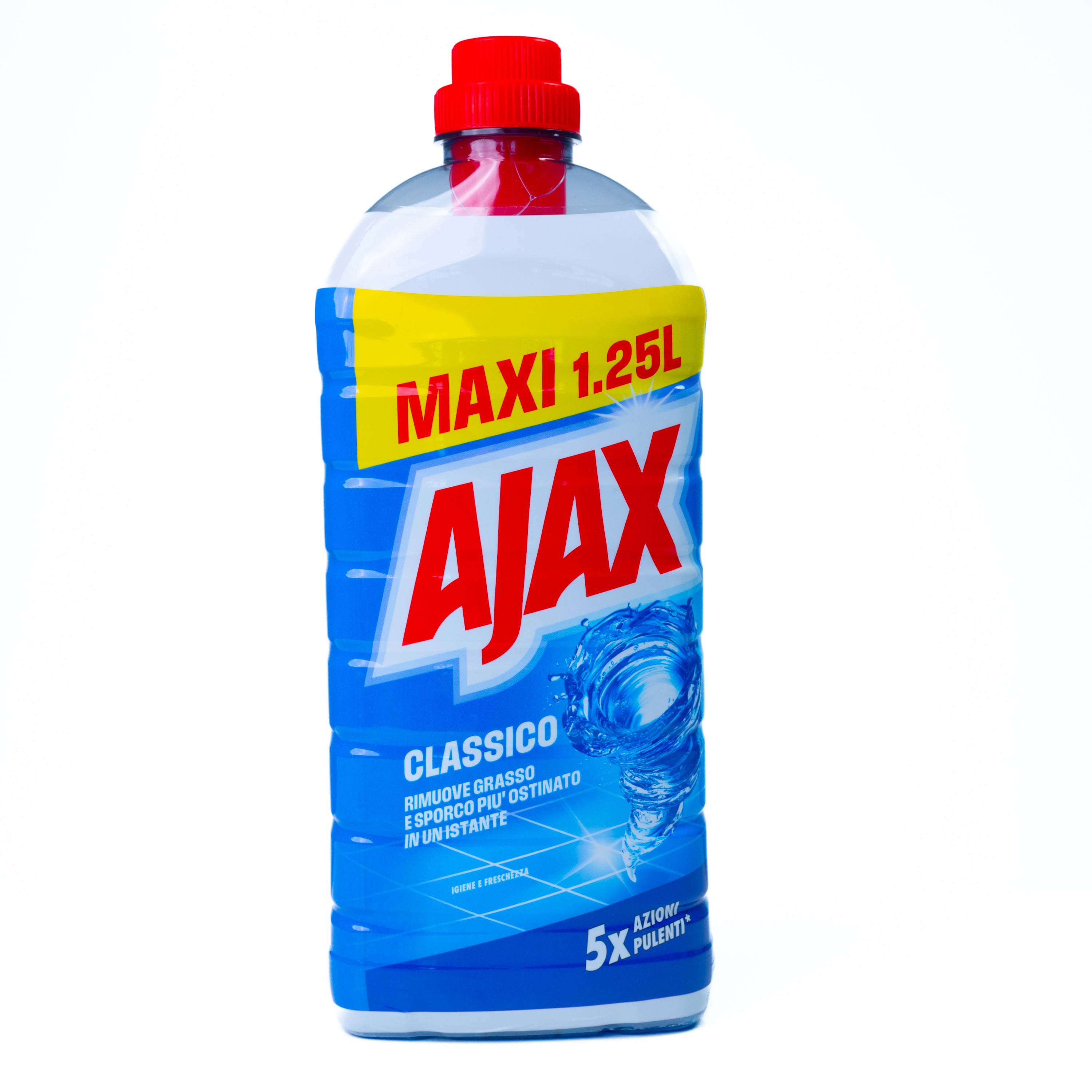 Detergent dezinfectant pentru pardoseli Ajax, fara inalbitori, 1,25 L