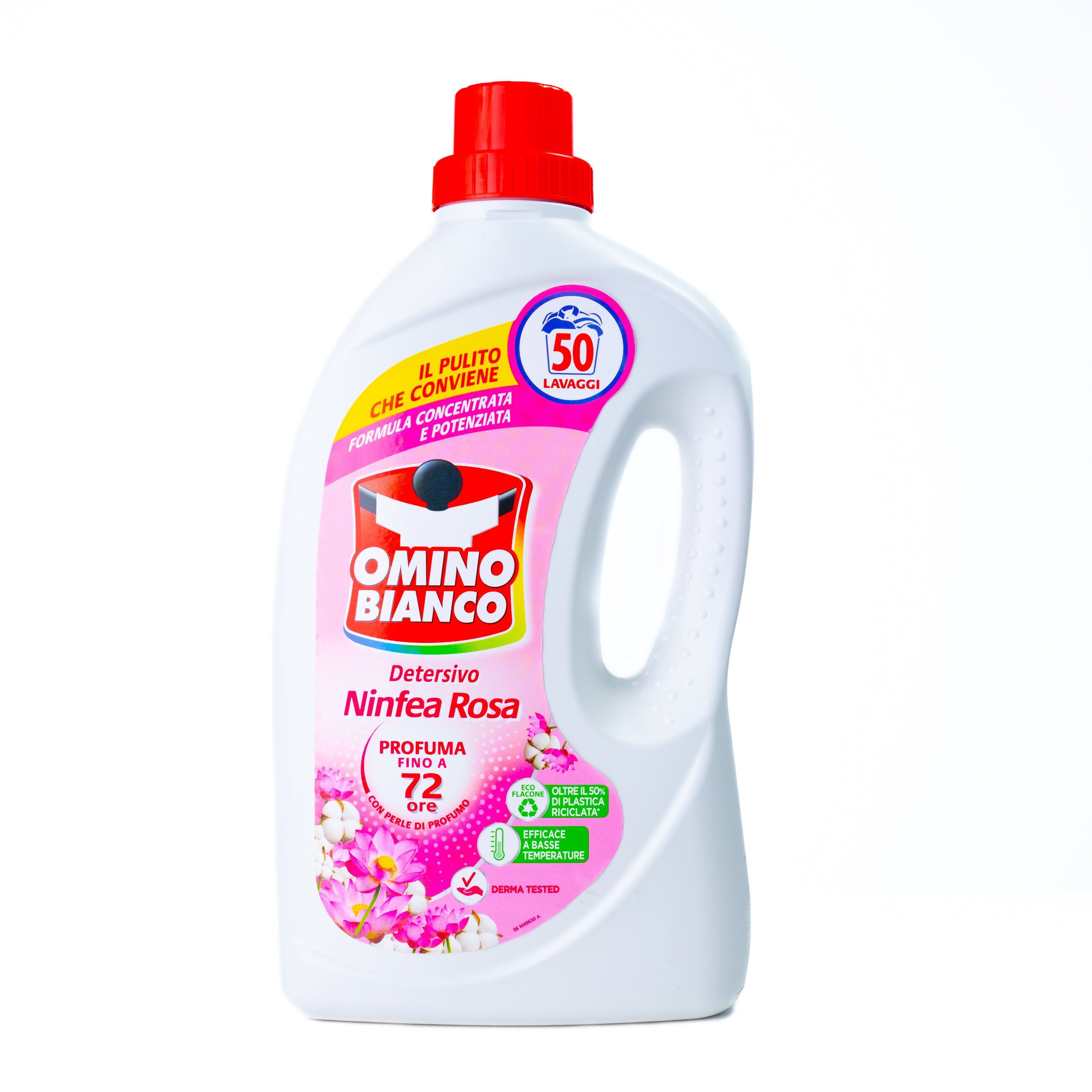 Detergent lichid de rufe nufăr roz Omino Bianco, 2 L