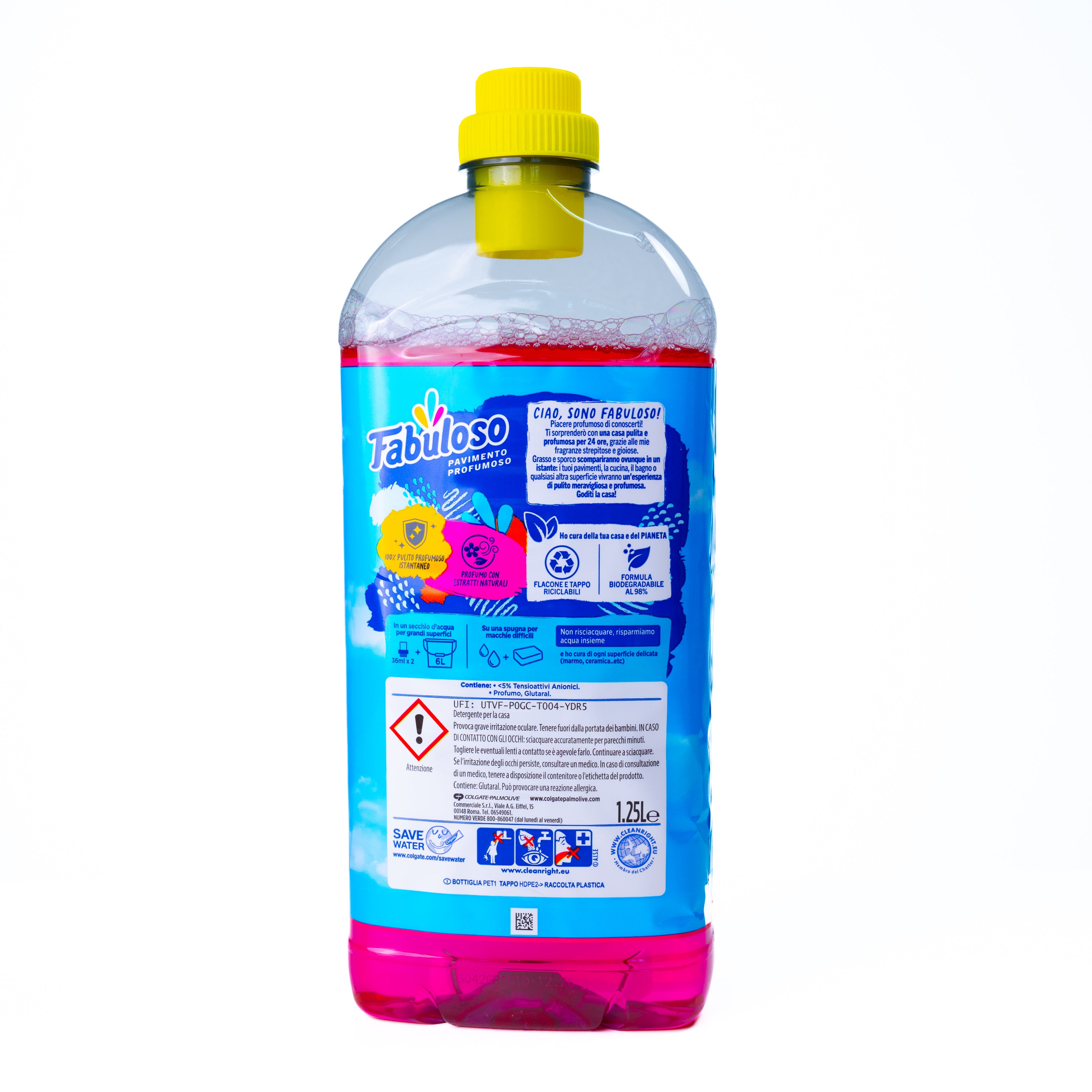 Detergent pentru pardoseli Fabuloso Prospețime Florală, 1,25 L