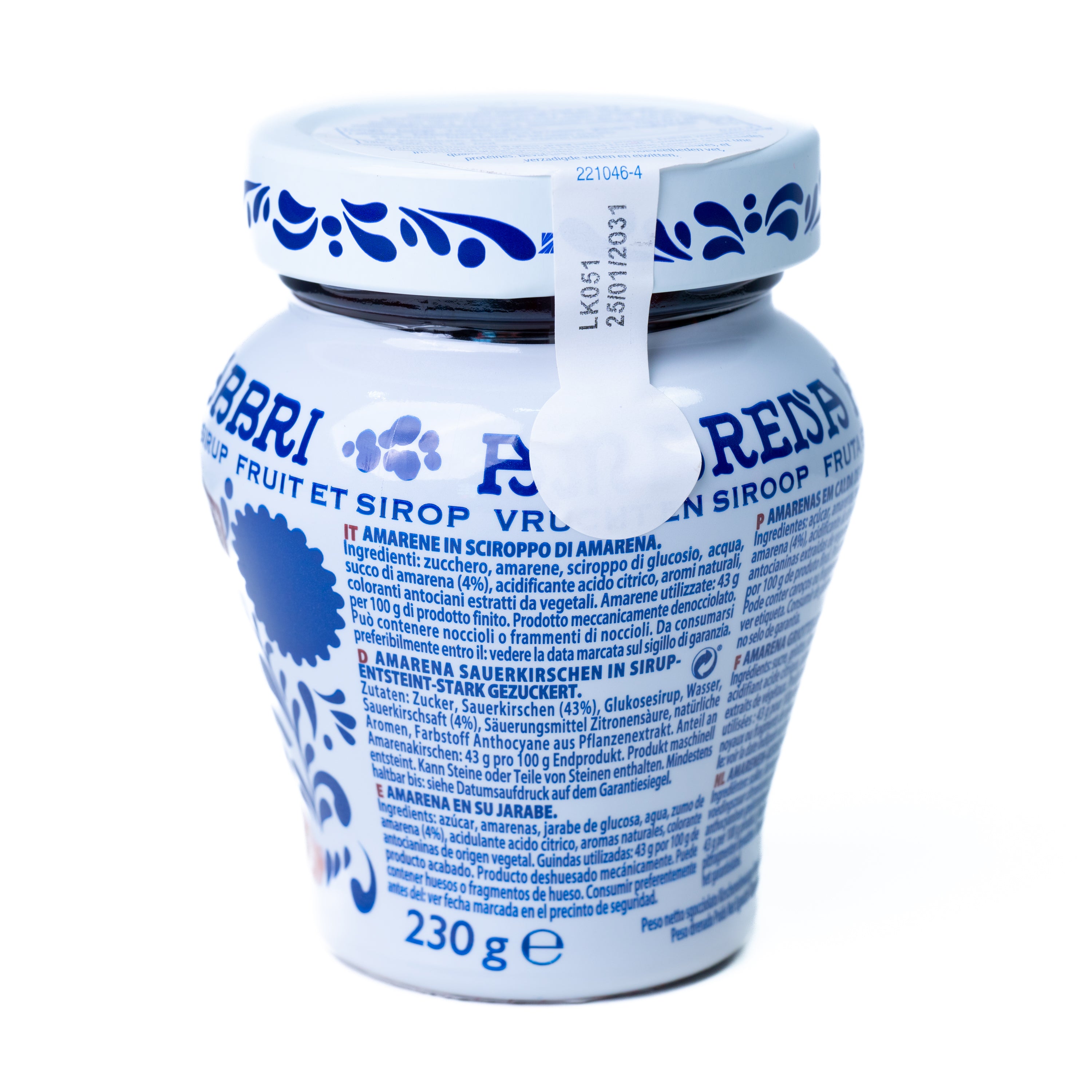Dulceata de cirese amare Amarena Fabbri, 230 gr