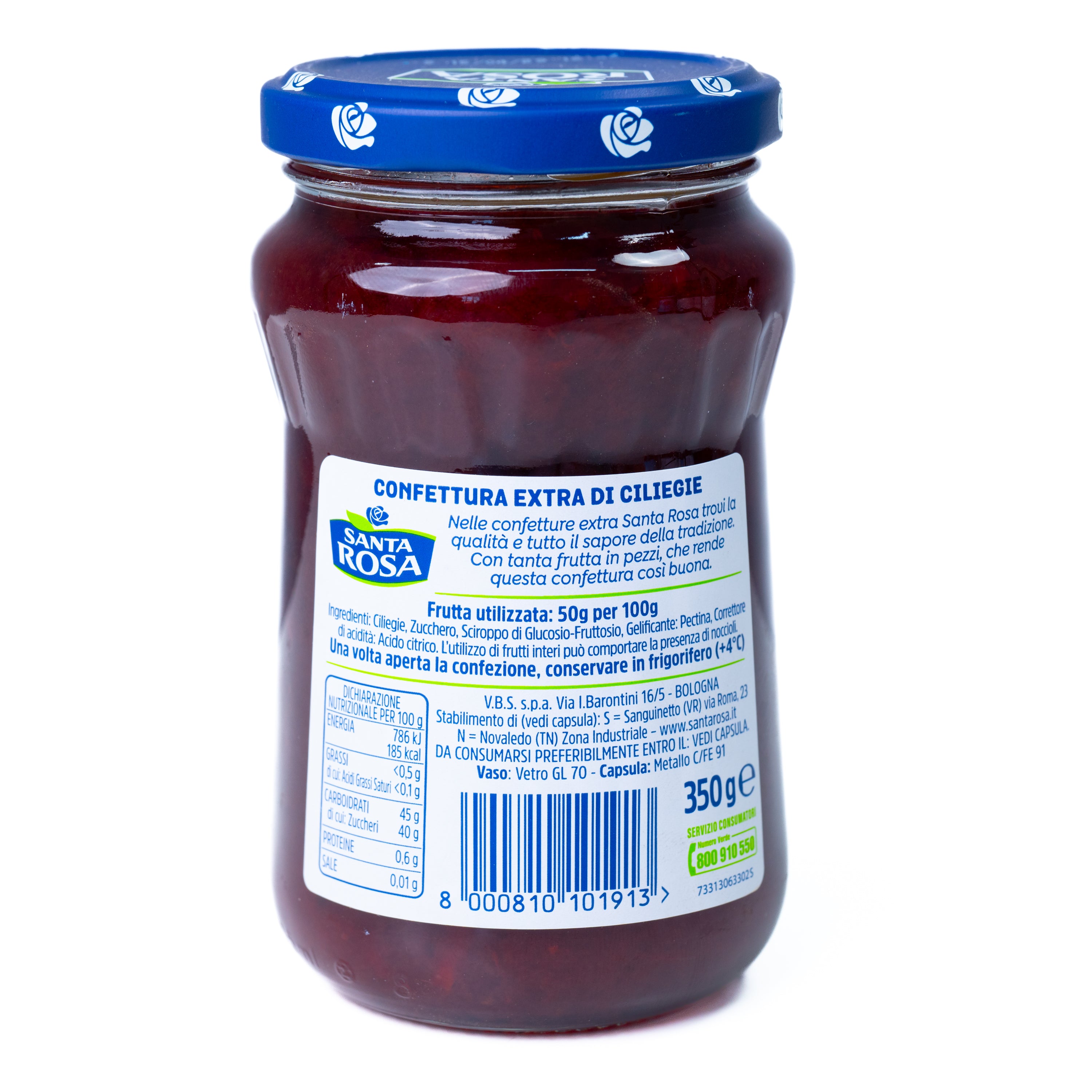 Dulceață de cireșe Santa Rosa, 350 g