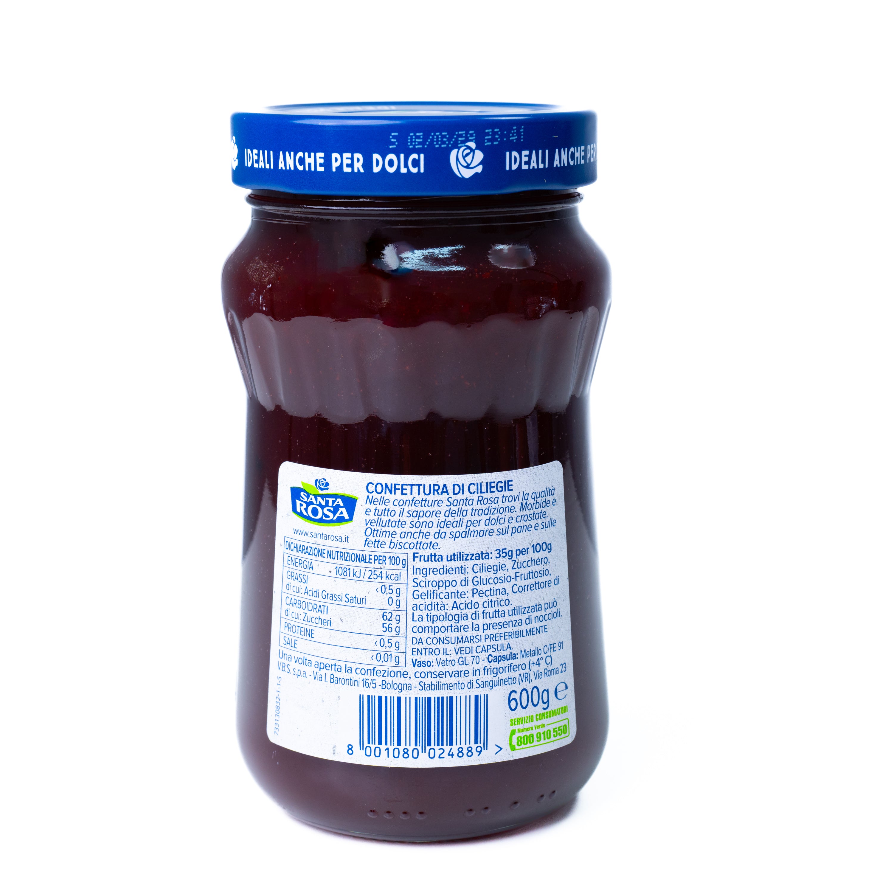Dulceață de cireșe Santa Rosa, 600 g