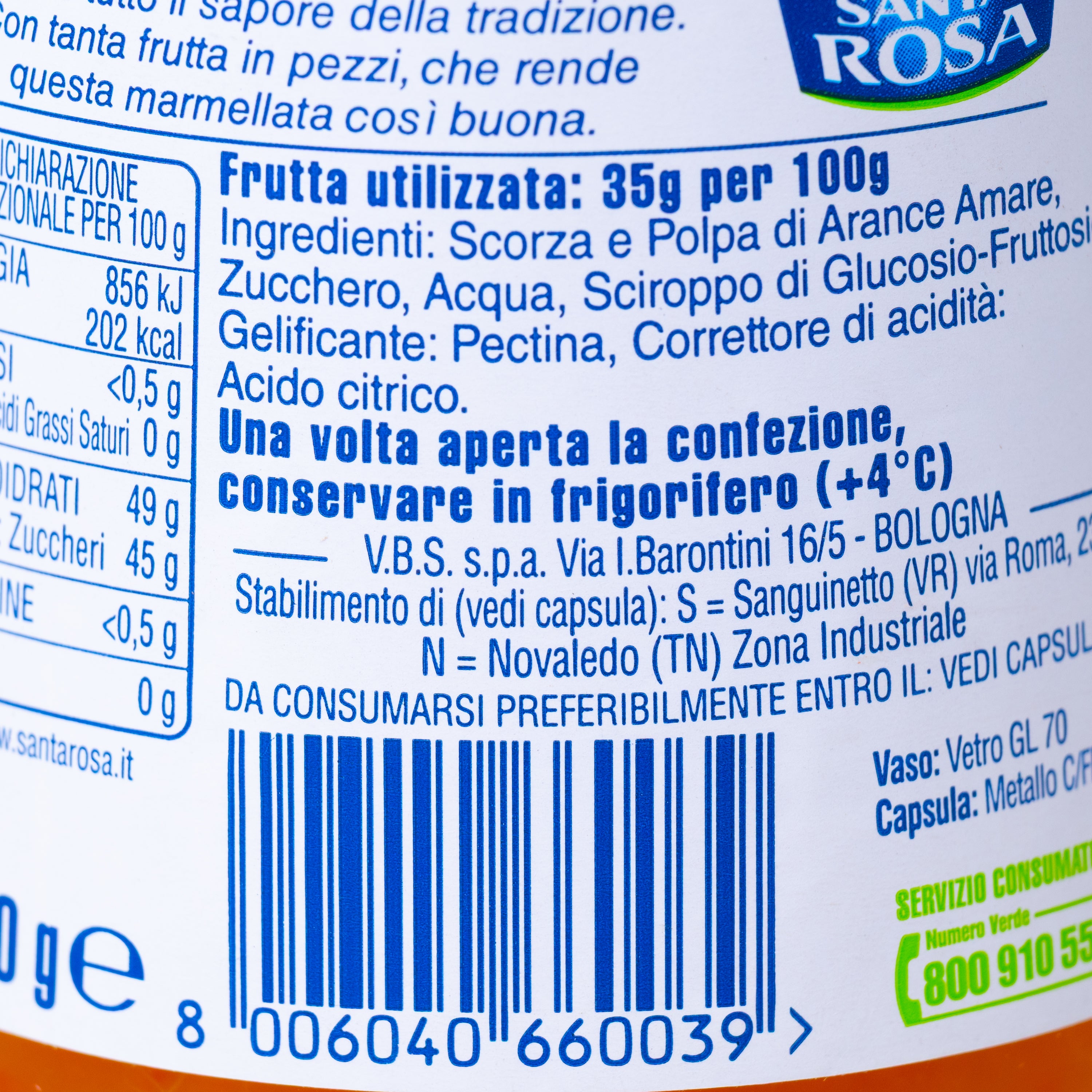 Dulceață de portocale amare Santa Rosa, 350 g
