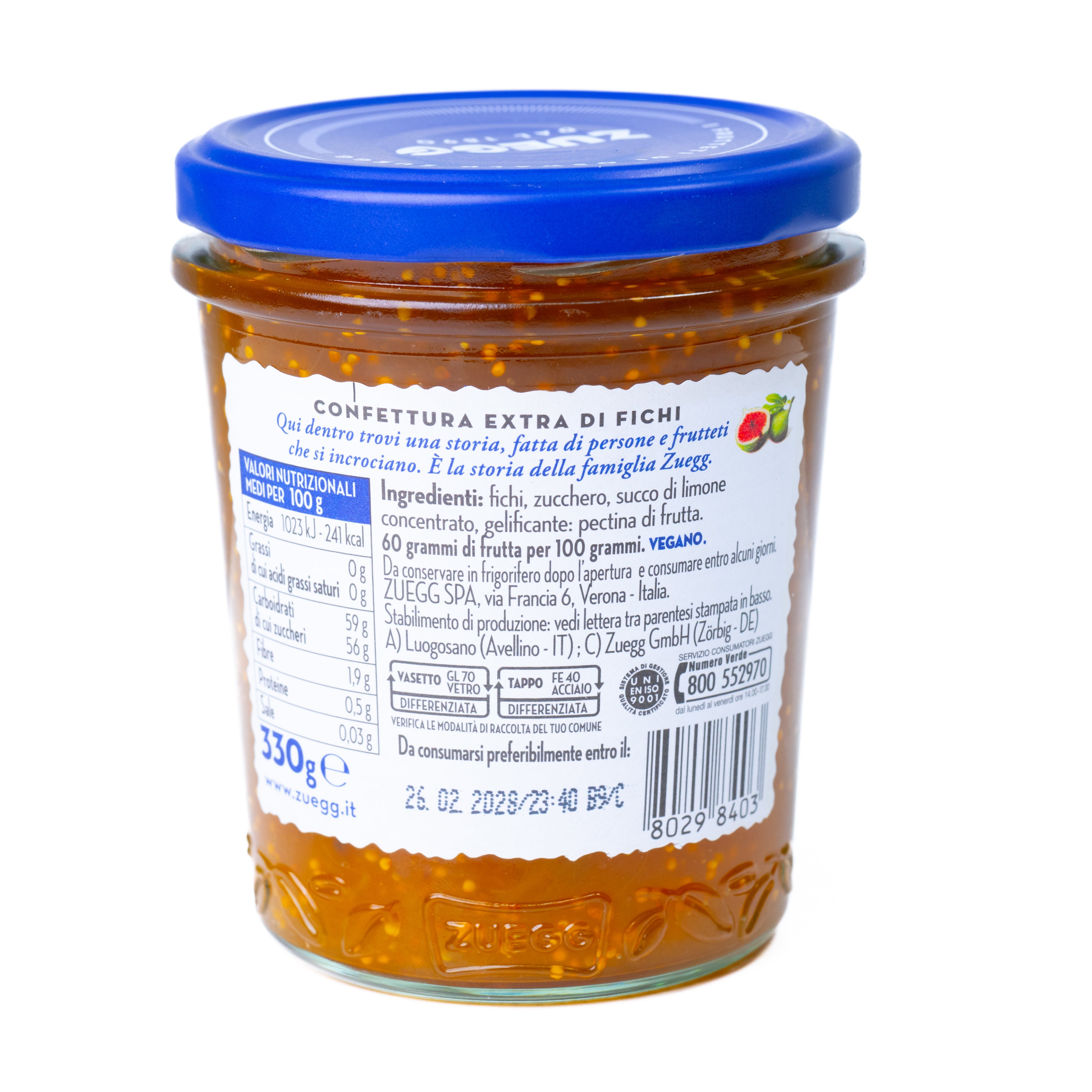 Dulceață de smochine Zuegg, 330 g