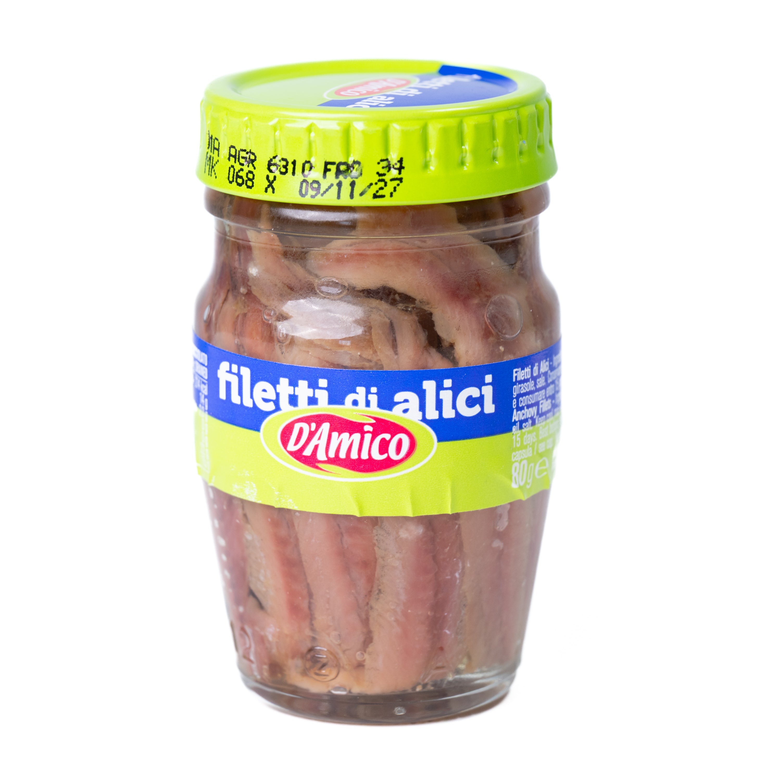 File de anșoa D'Amico, 80 g