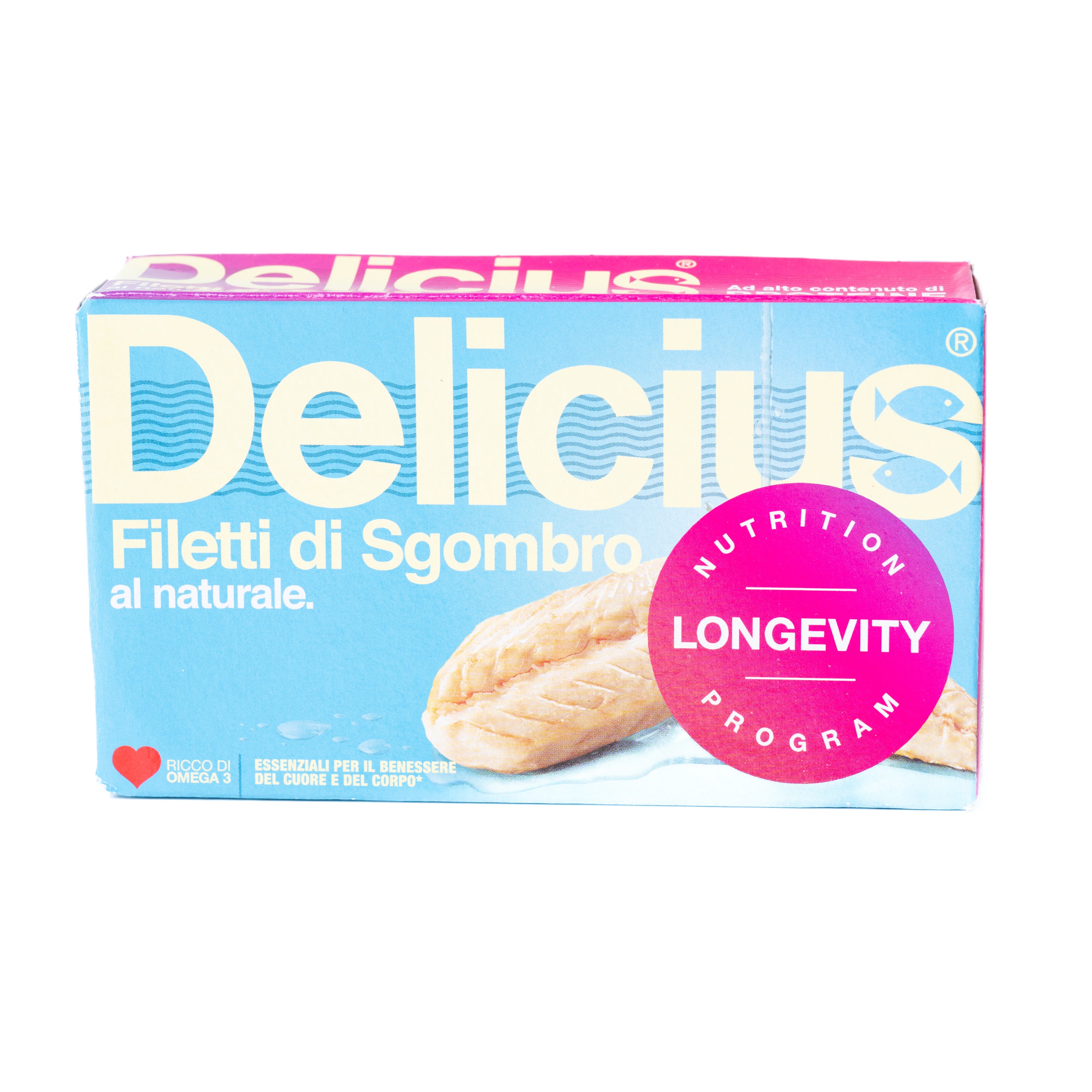 File de macrou în suc propriu Delicius, 125 g