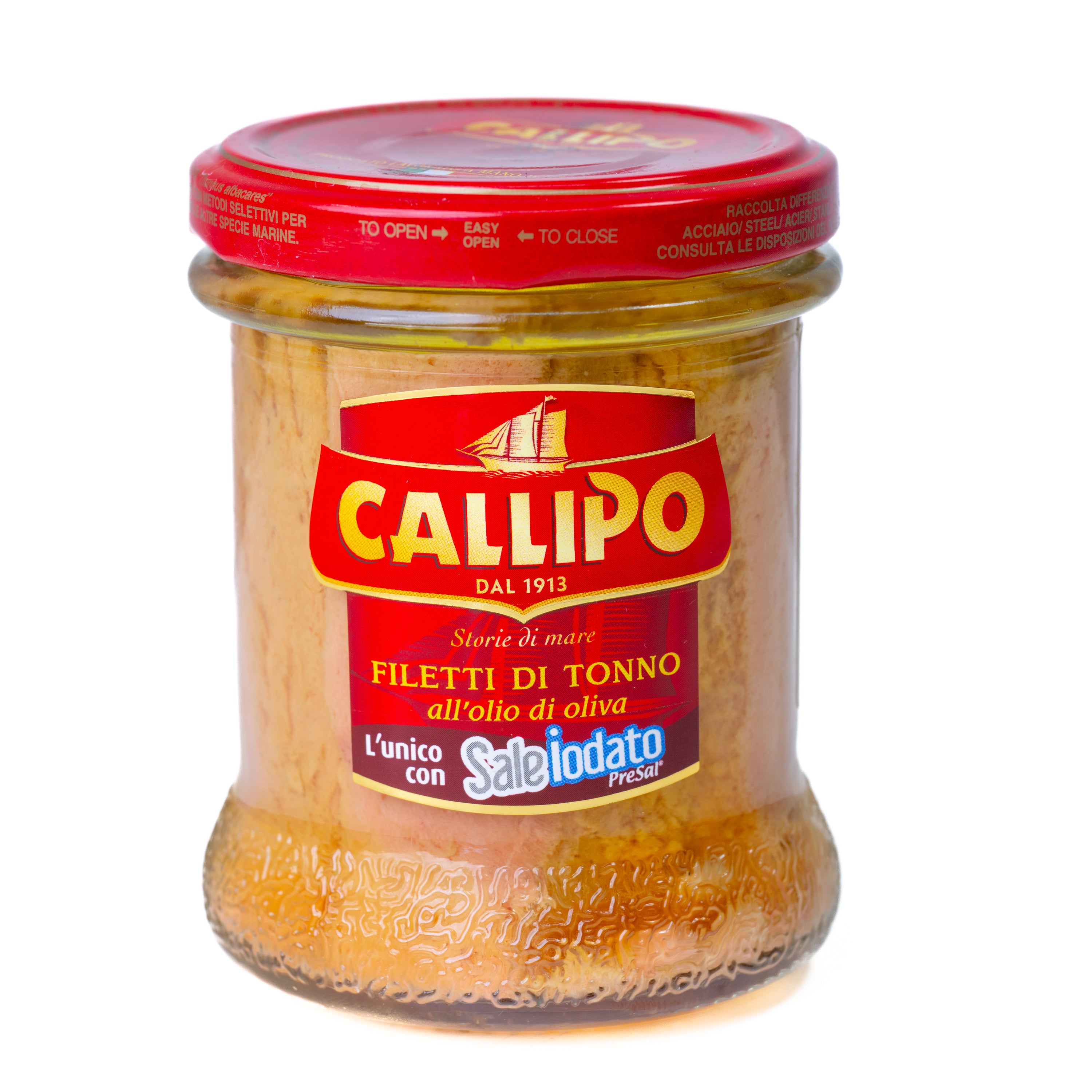 File de ton Callipo în ulei de măsline, borcan, 170 g