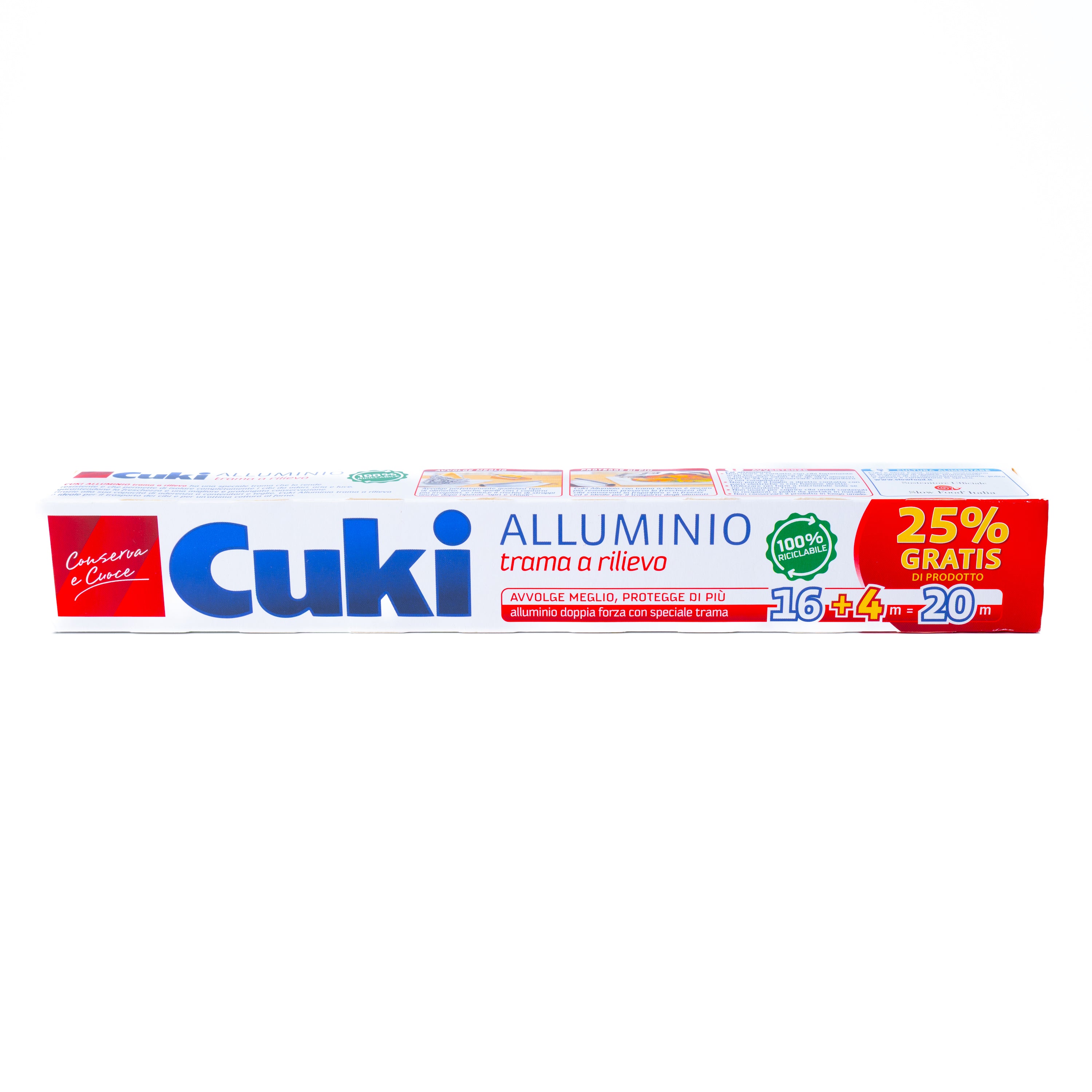 Folie de aluminiu Doppia Forza Cuki, 16 + 4 m